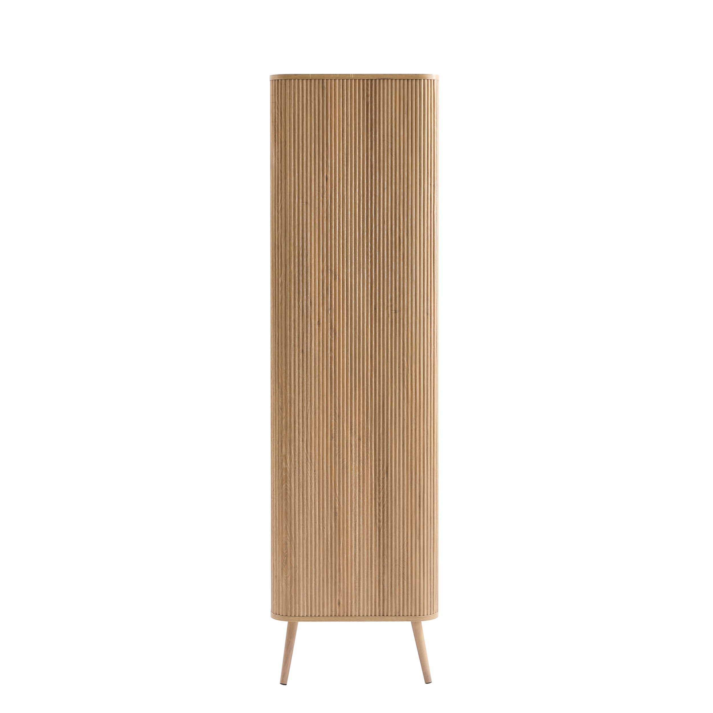 Armoire 2 portes avec tiroir - Bois clair