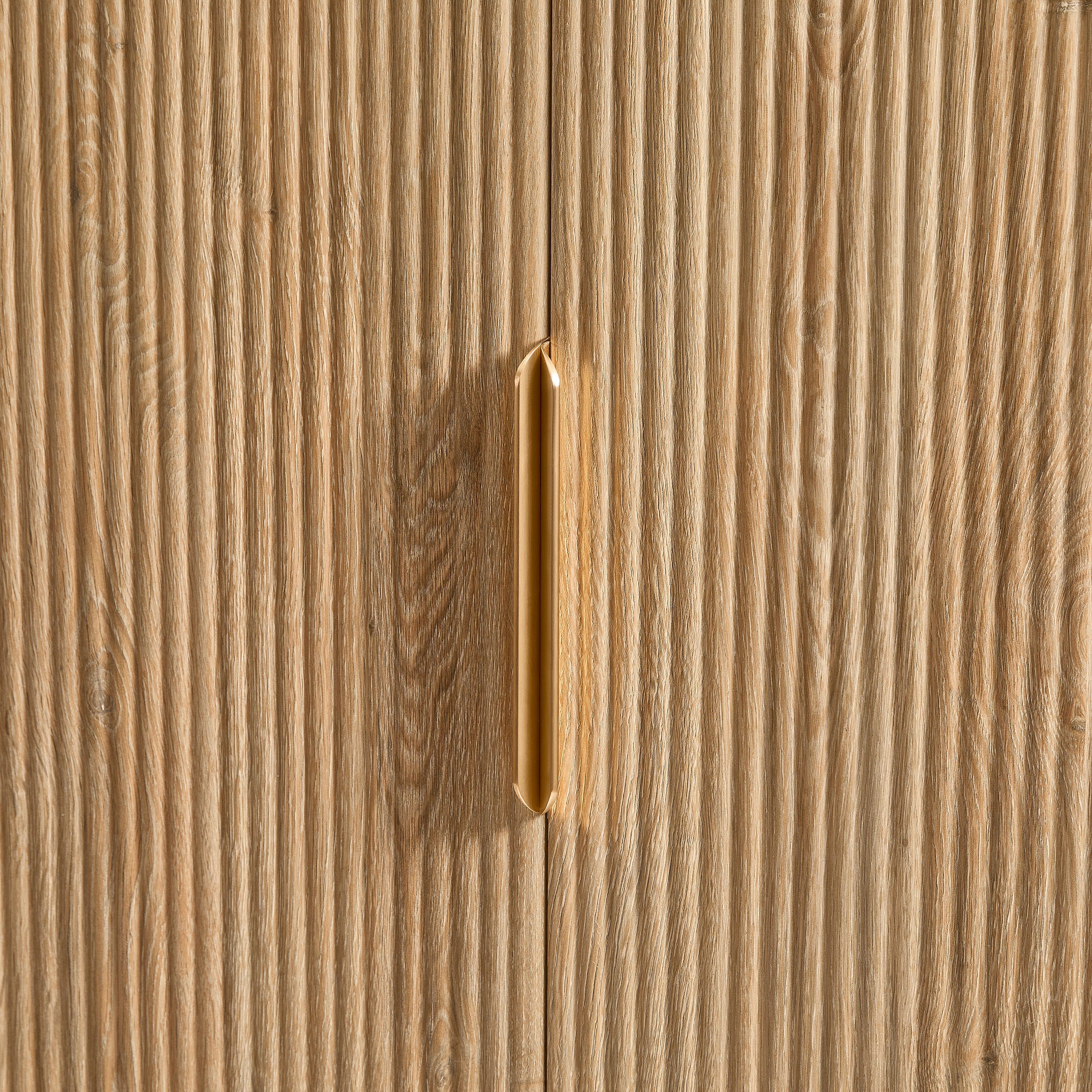 Armoire 2 portes avec tiroir - Bois clair