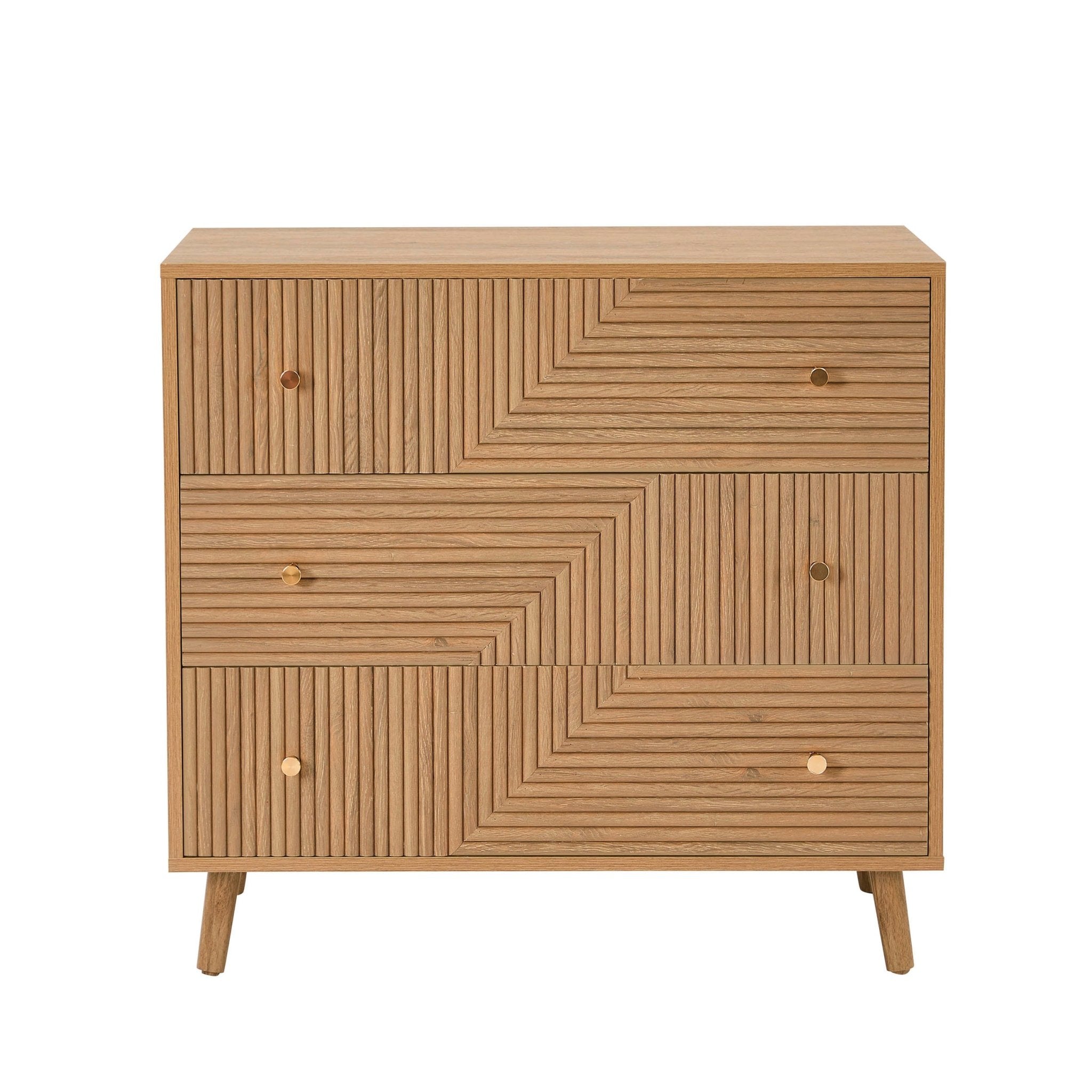 Commode 3 tiroirs - Bois clair