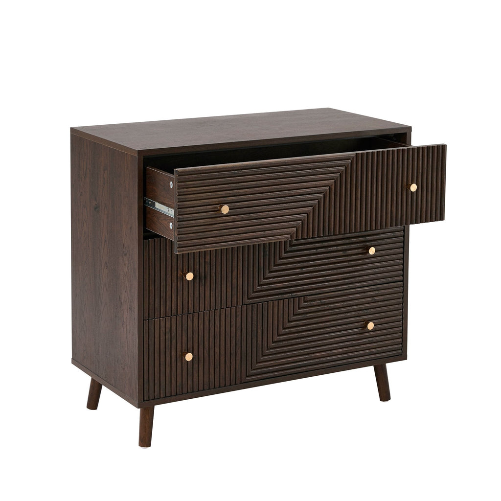 Commode 3 tiroirs – Noyer