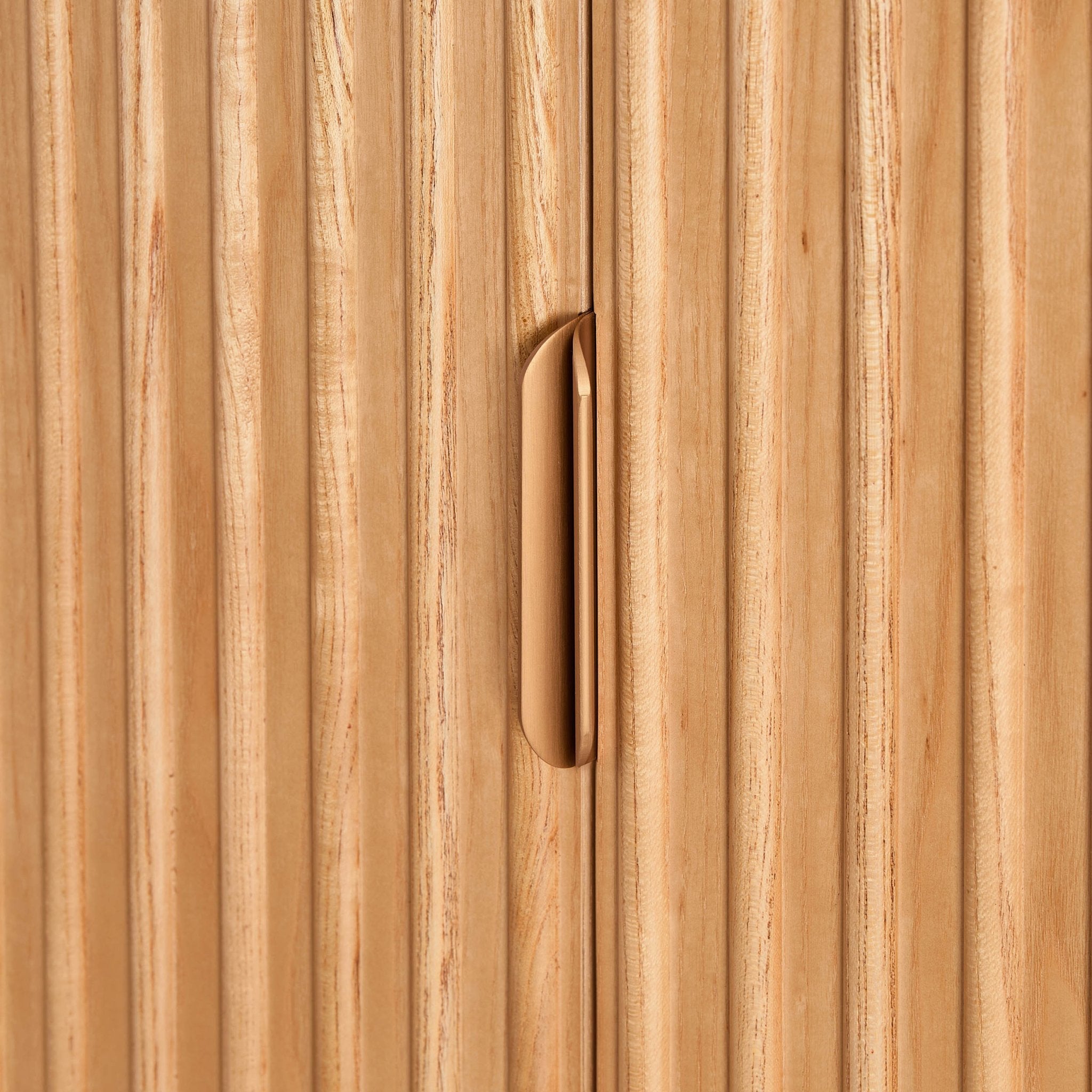 Armoire 2 portes avec tiroirs - Bois clair