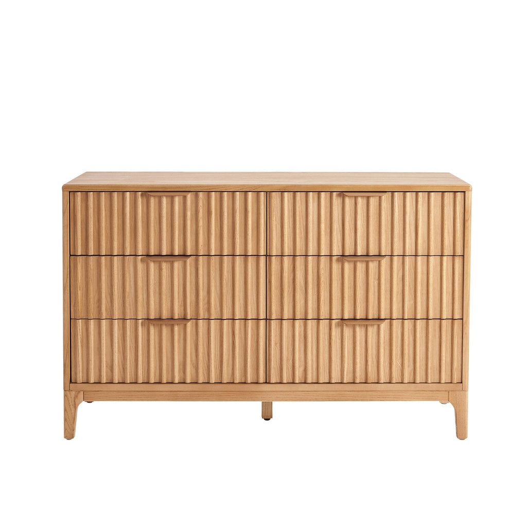 Commode 6 tiroirs - Bois clair