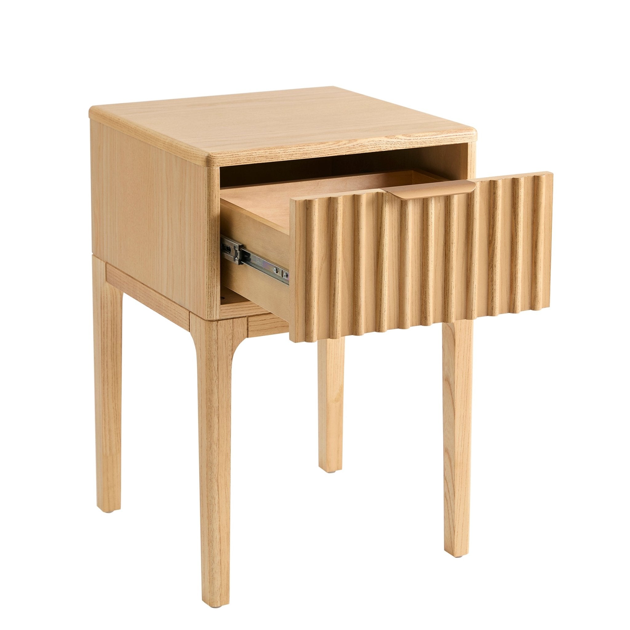 Table de chevet à 1 tiroir - Bois clair