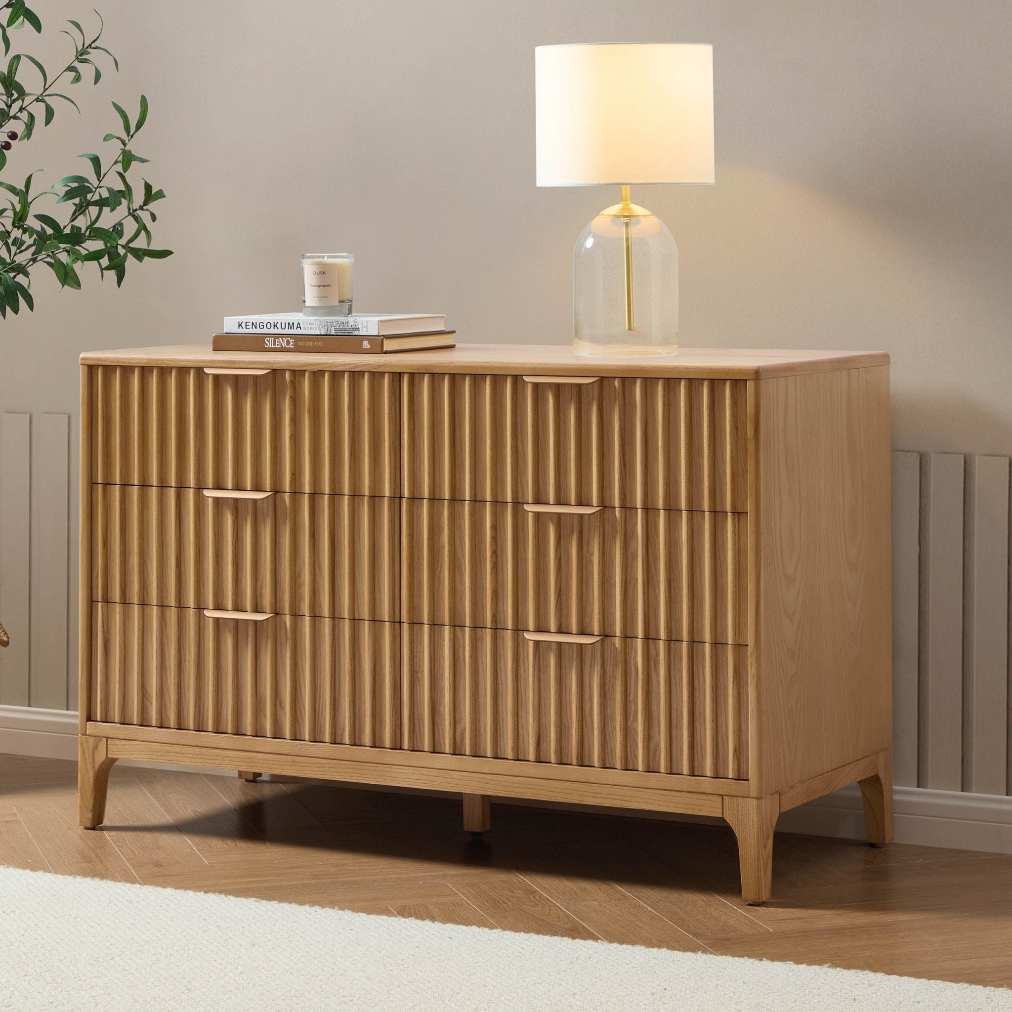 Commode 6 tiroirs - Bois clair