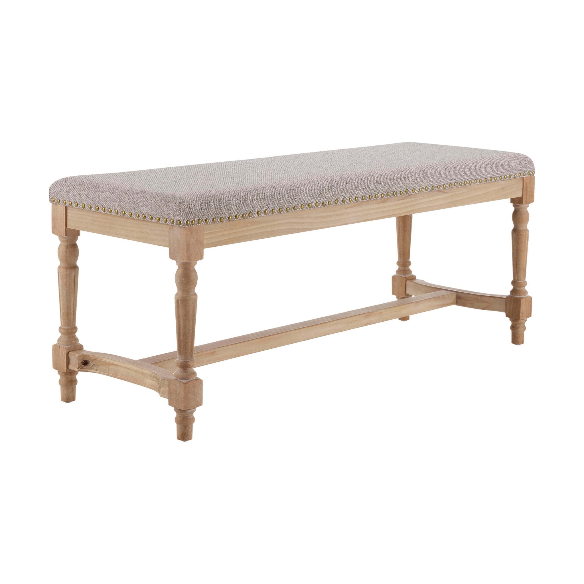 Banc – Motif chevrons naturels