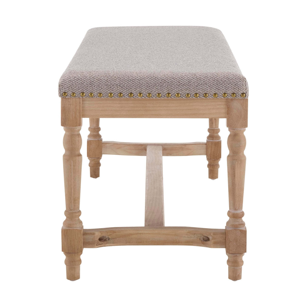 Banc – Motif chevrons naturels