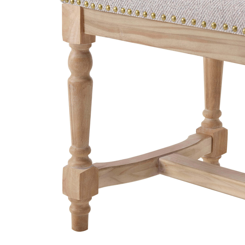 Banc – Motif chevrons naturels