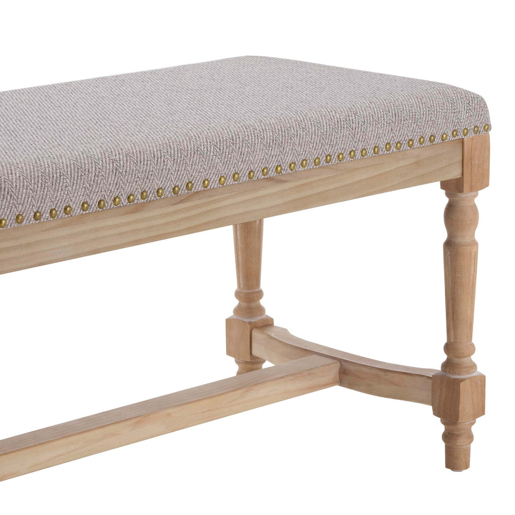 Banc – Motif chevrons naturels