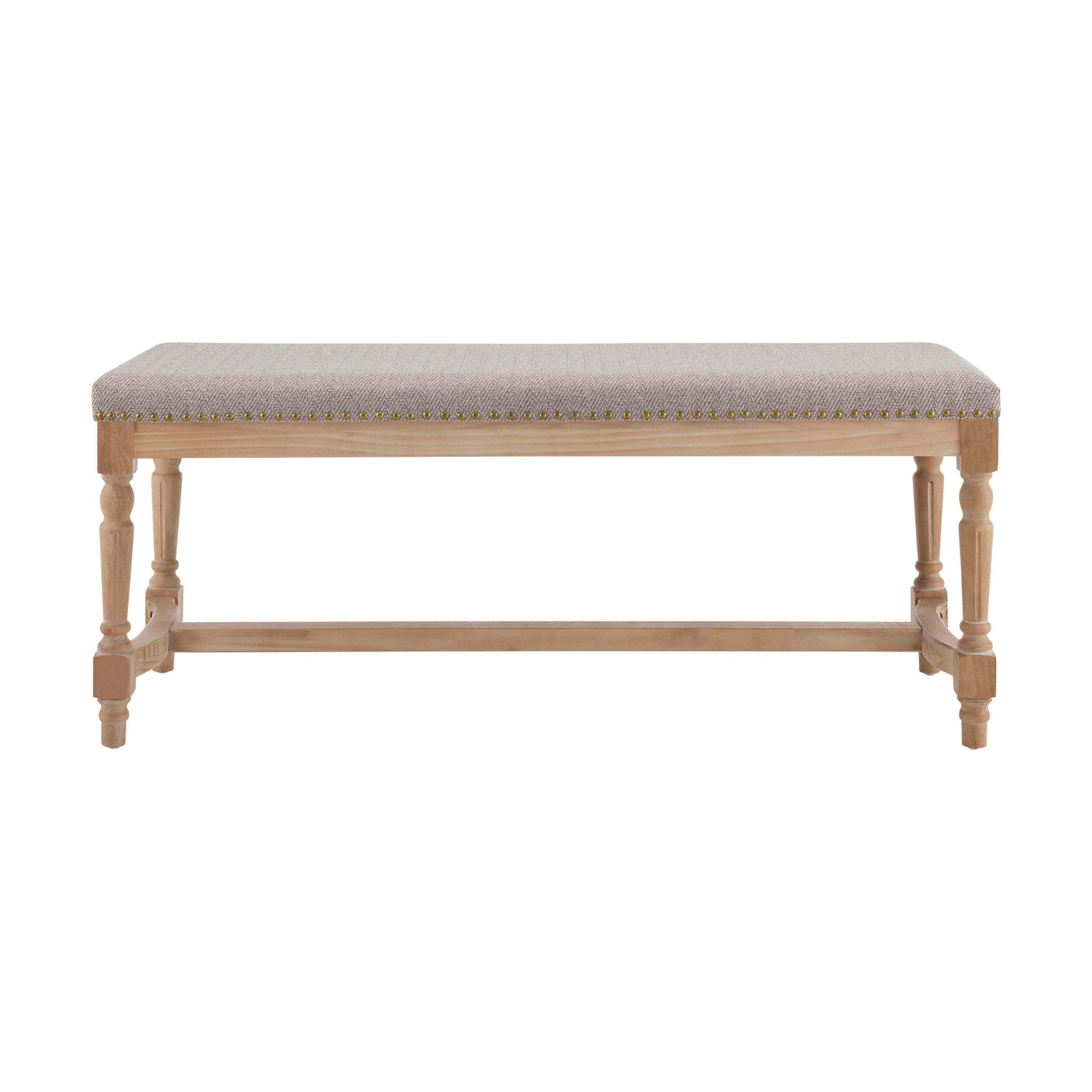 Banc – Motif chevrons naturels