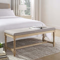 Banc – Motif chevrons naturels