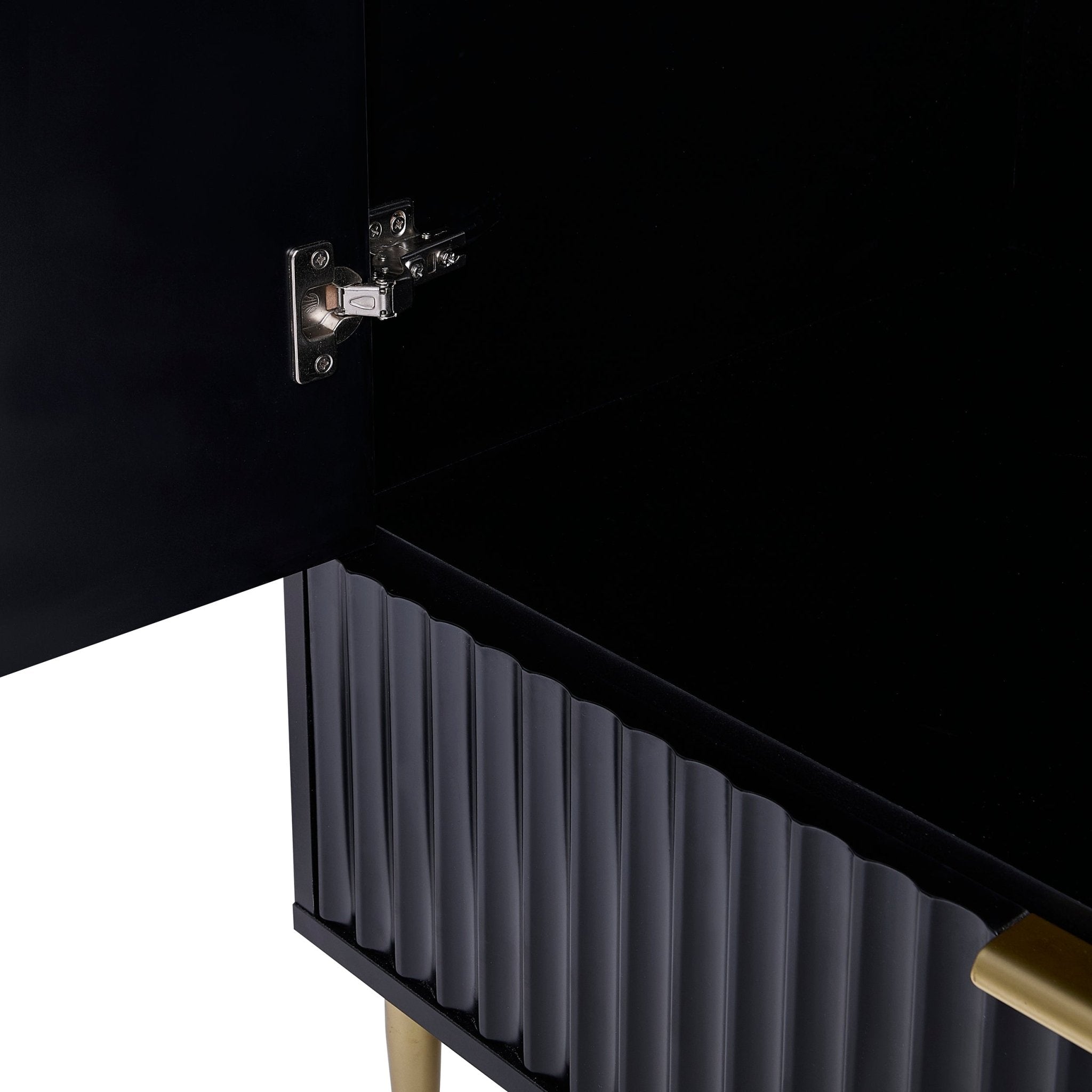 Armoire 2 portes avec tiroir - Noir