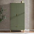 Armoire 2 portes avec tiroir - Vétiver