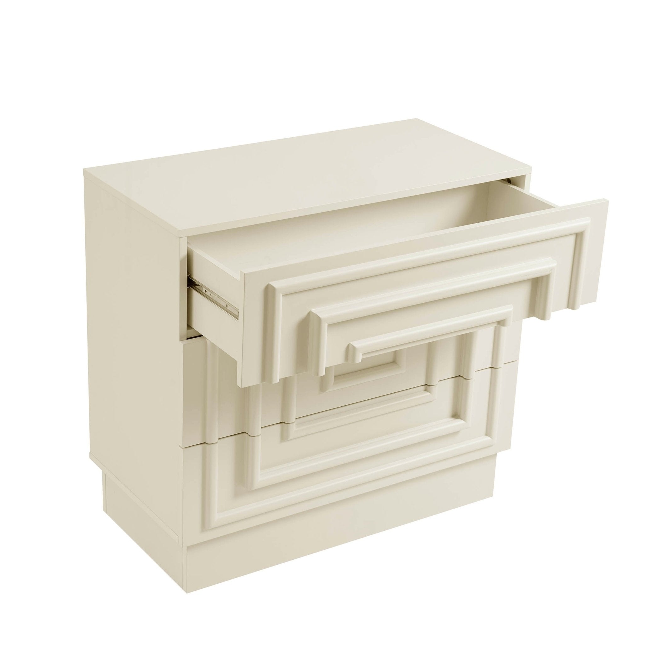 Commode à 3 tiroirs – Crème