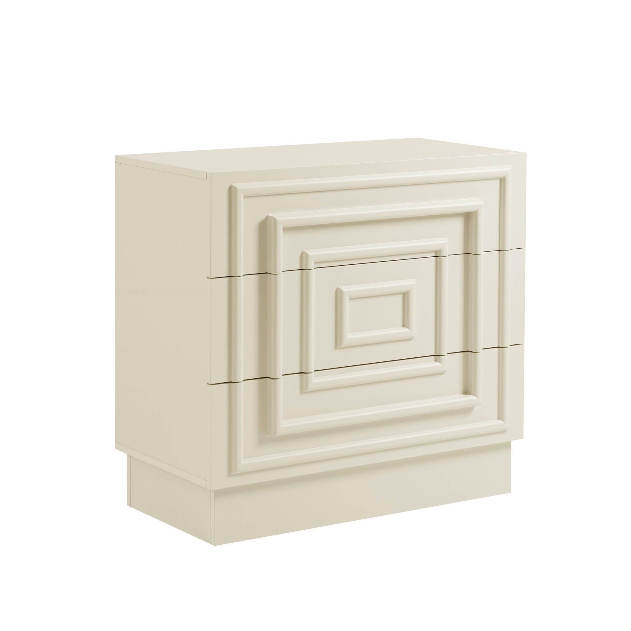 Commode à 3 tiroirs – Crème