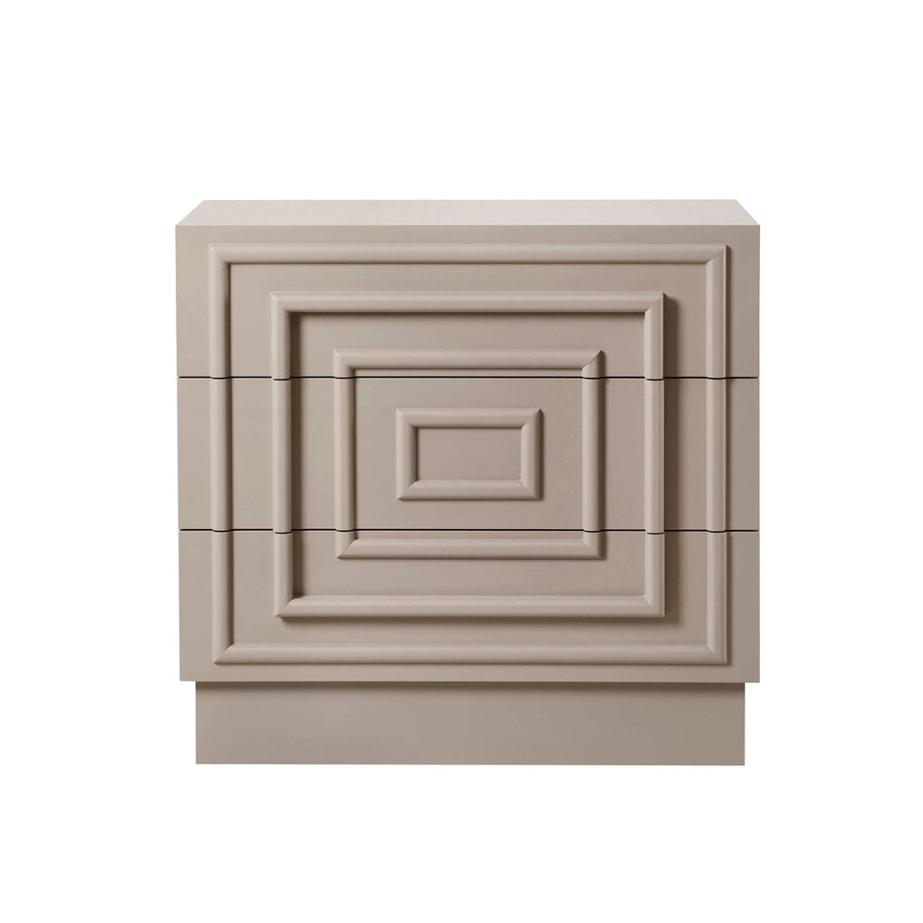 Commode 3 tiroirs - Taupe