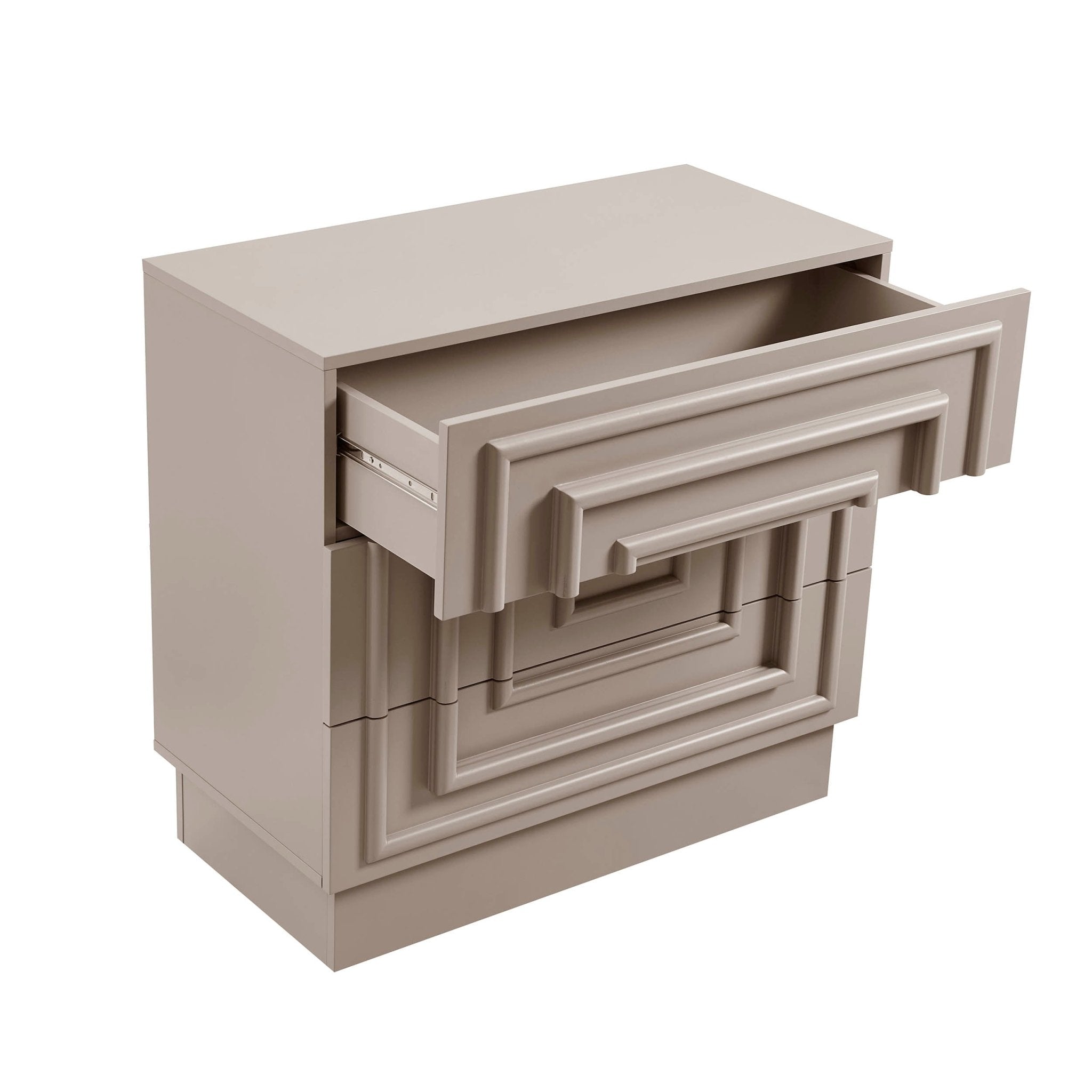 Commode 3 tiroirs - Taupe