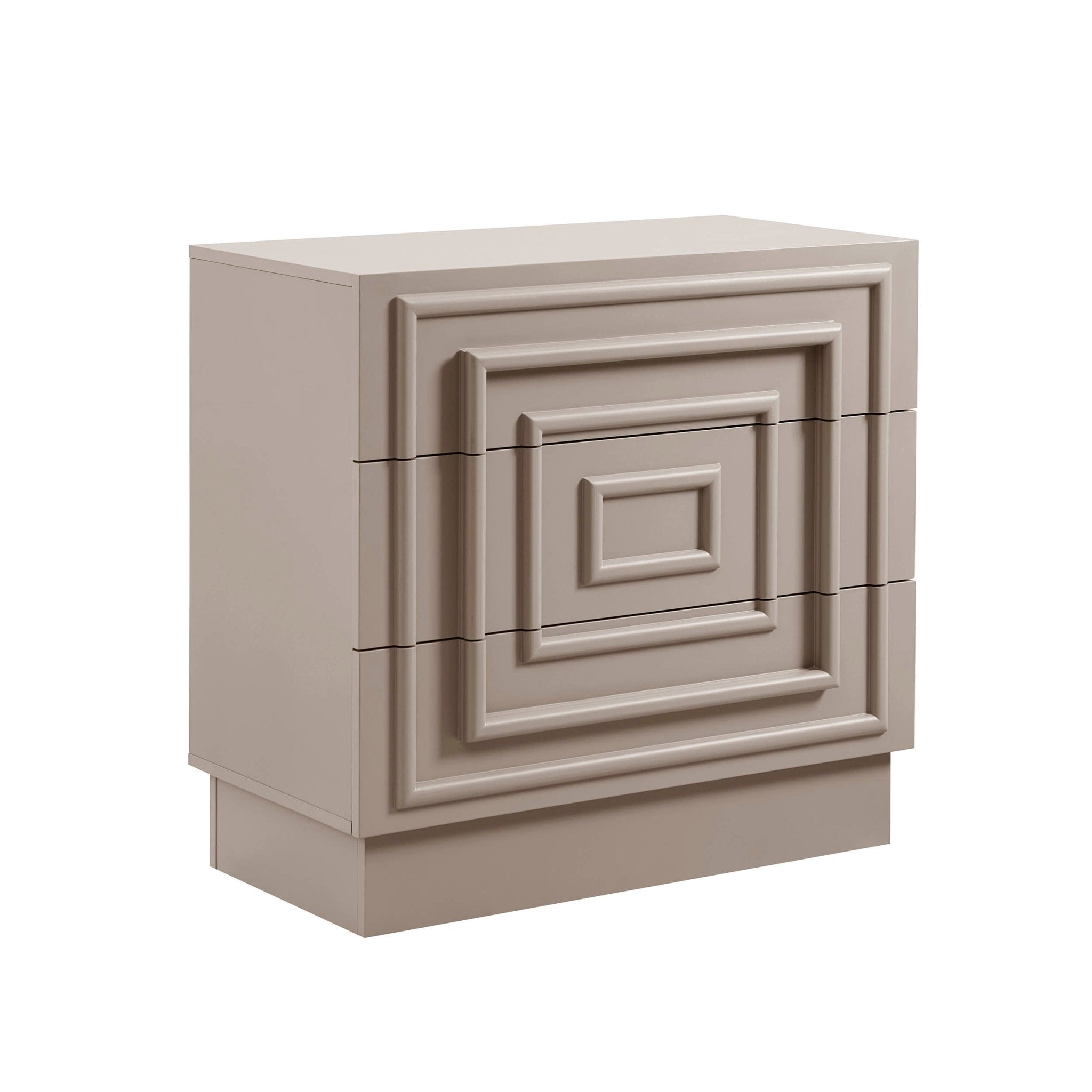 Commode 3 tiroirs - Taupe