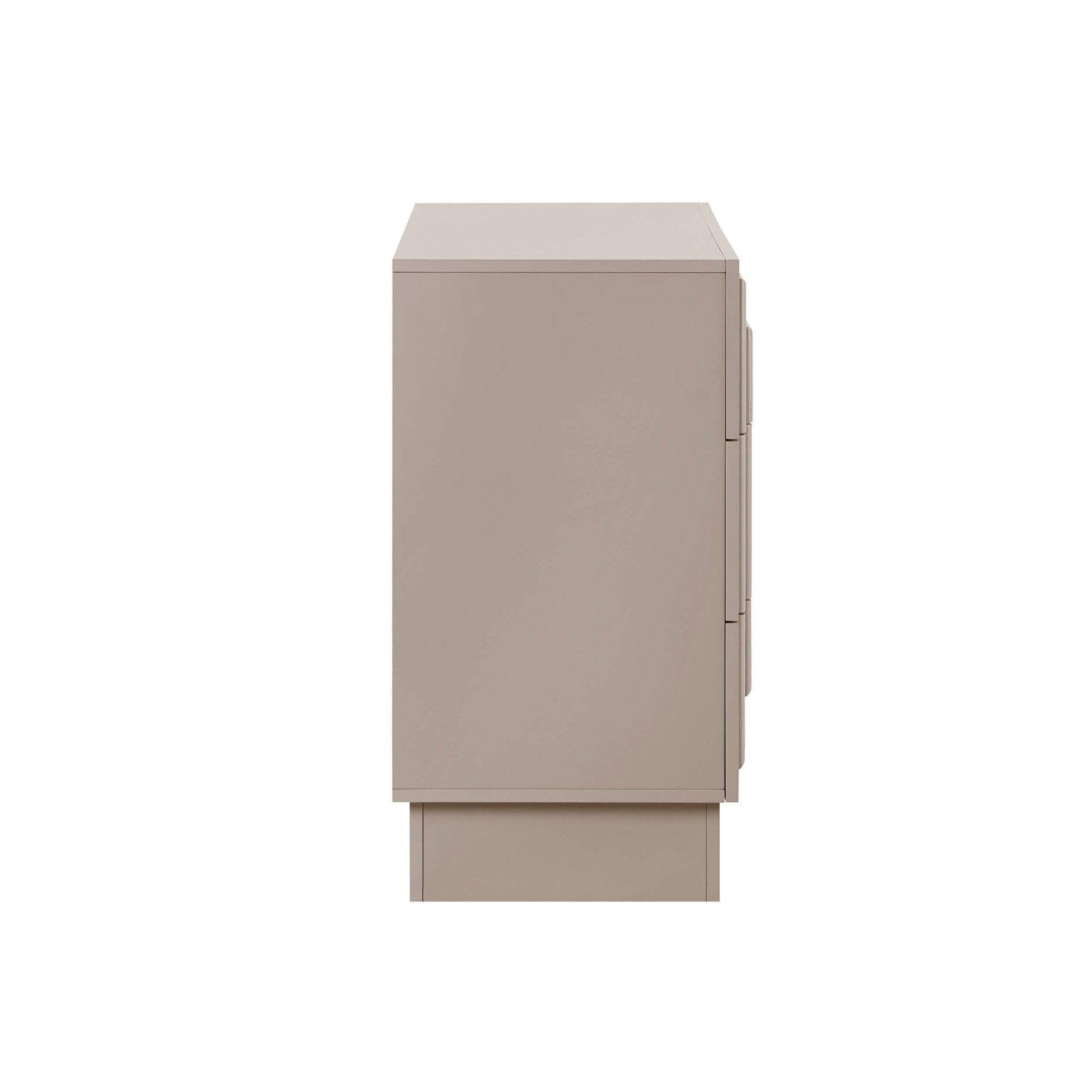 Commode 3 tiroirs - Taupe