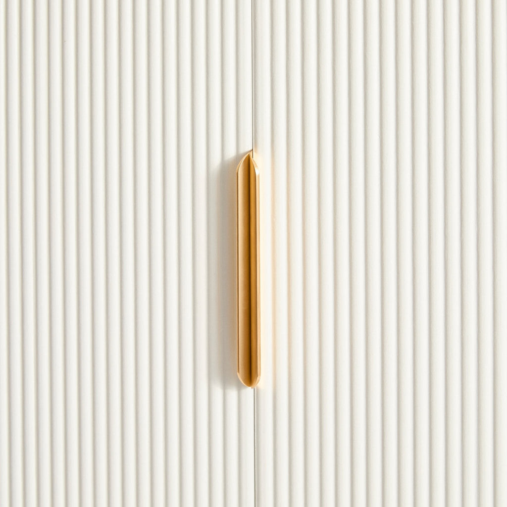 Armoire 2 portes avec tiroir - Blanc chaud