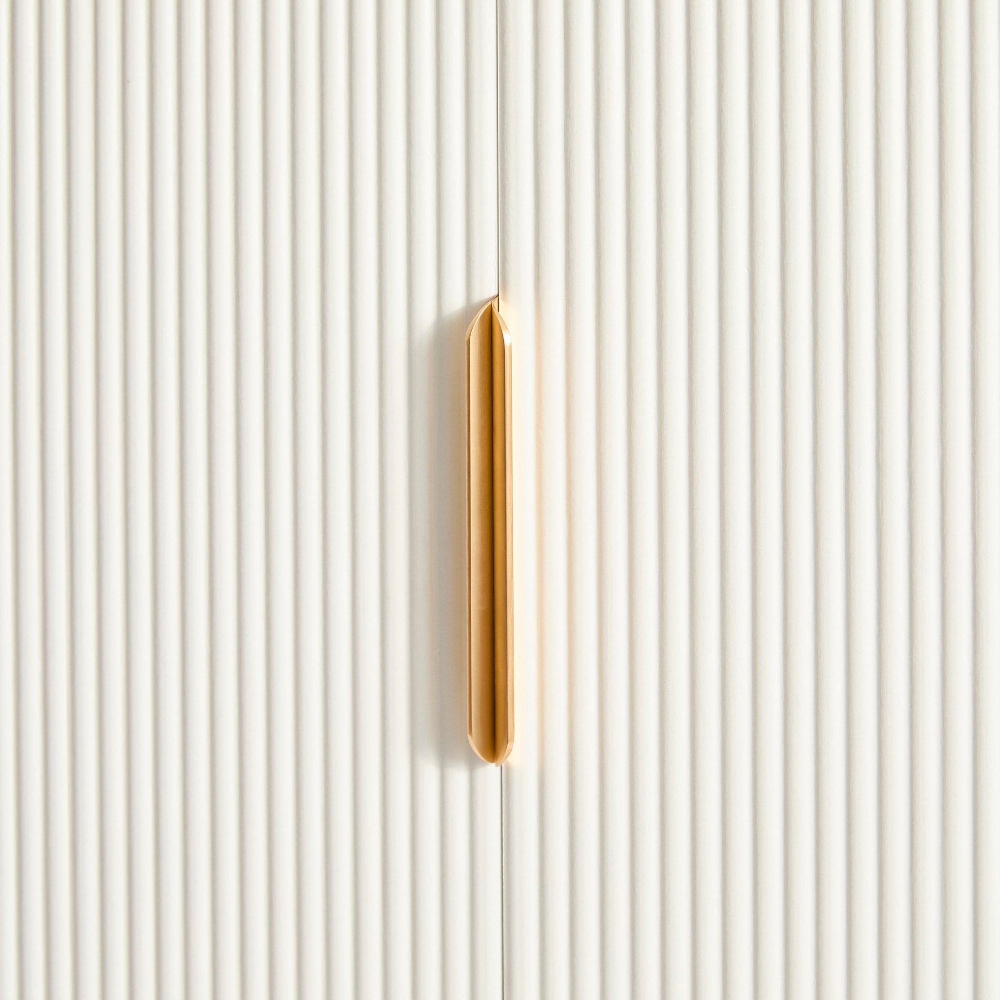 Armoire 2 portes avec tiroir - Blanc chaud