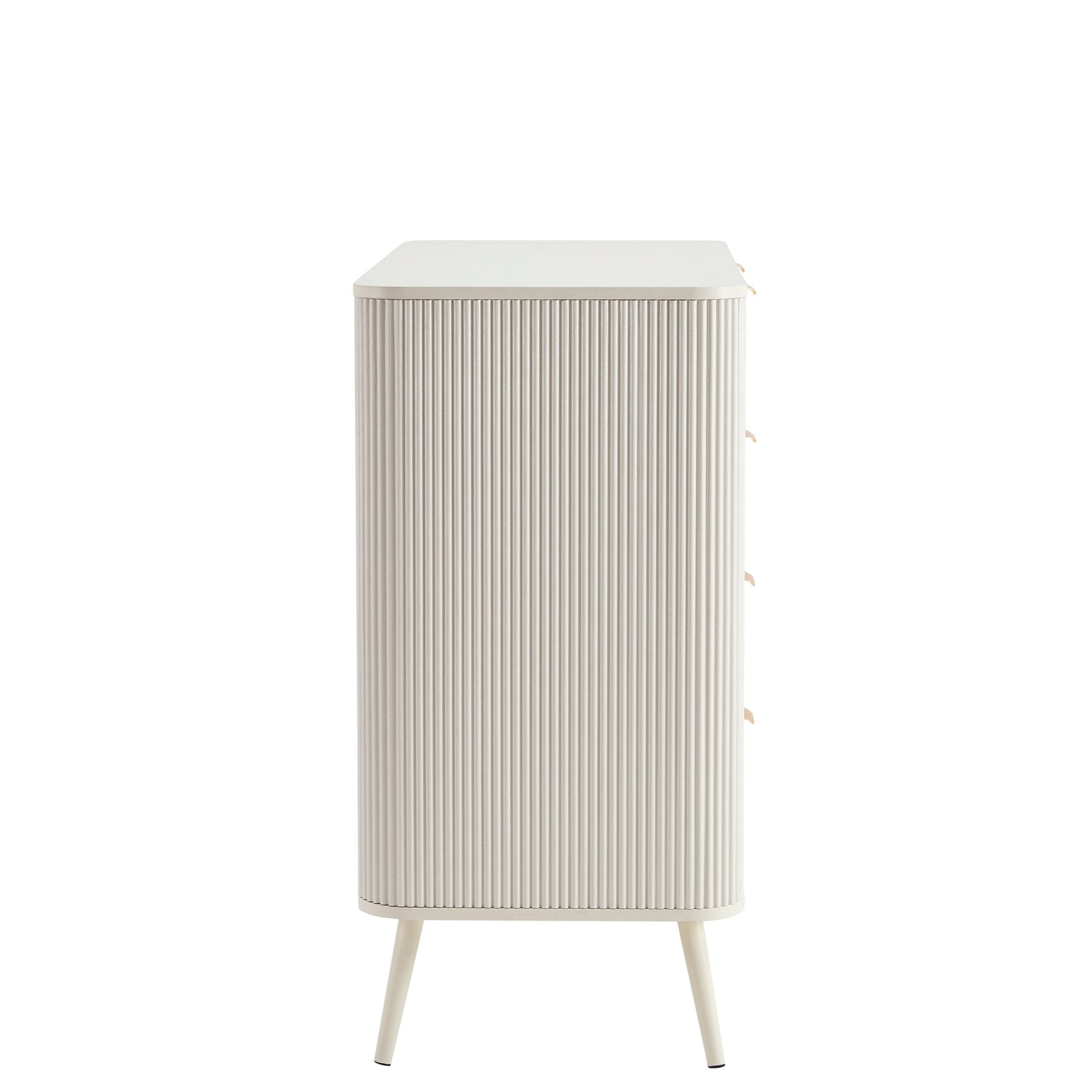Commode 5 tiroirs - Blanc chaud