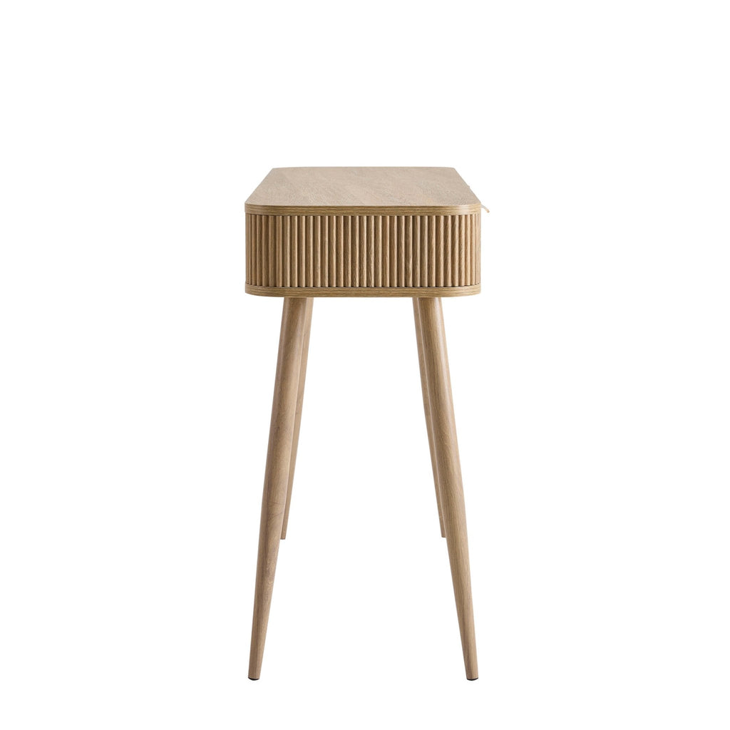 Console Coiffeuse Rangement - Bois clair