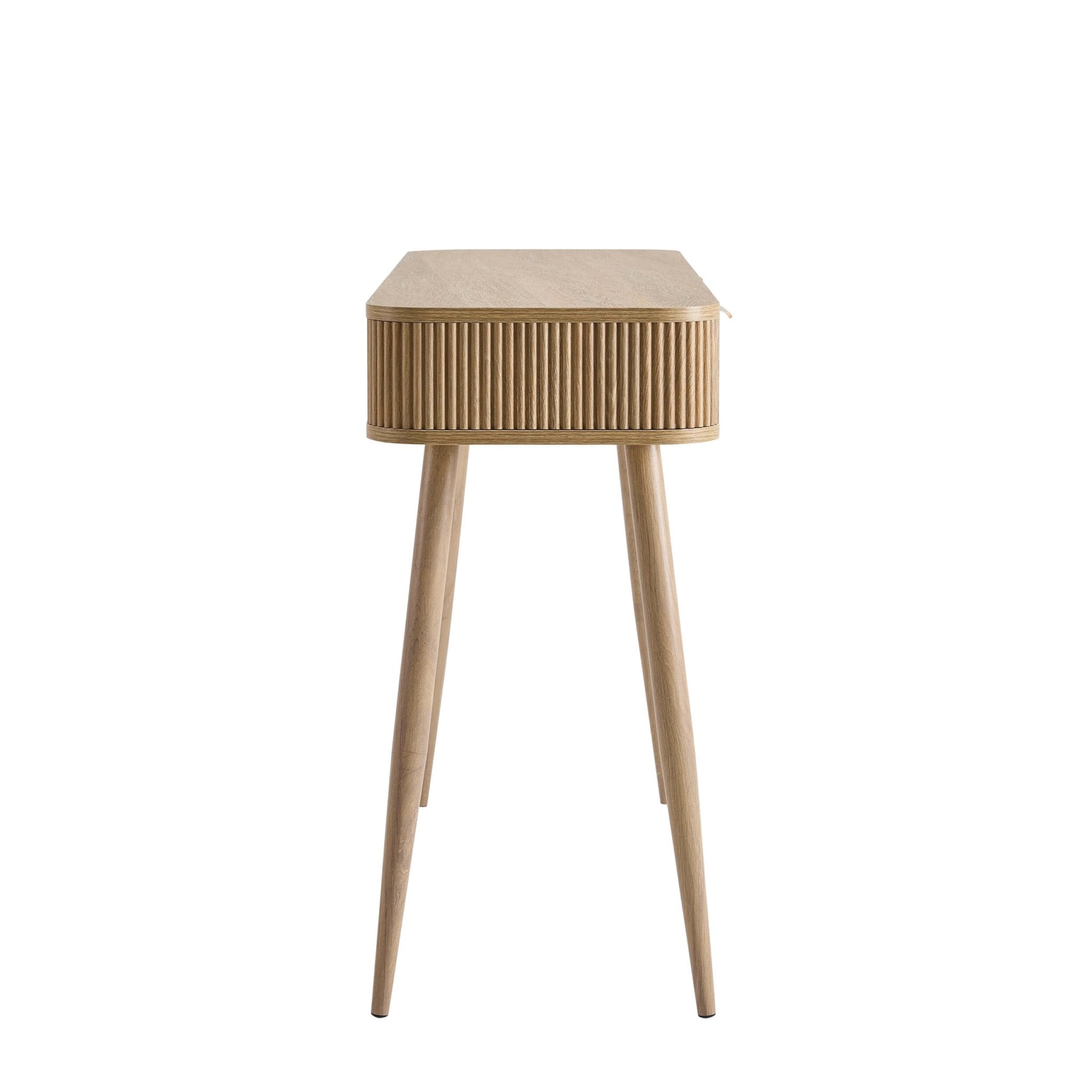 Console Coiffeuse Rangement - Bois clair