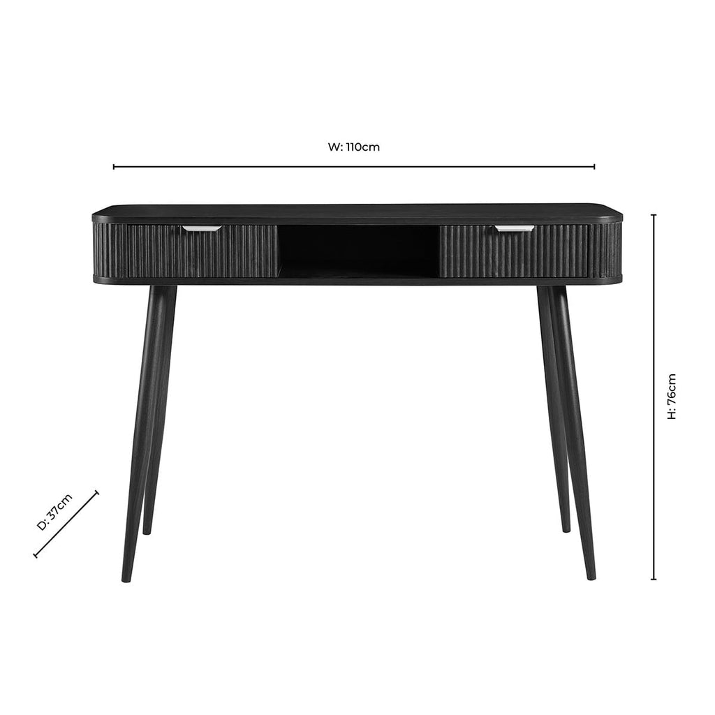 Coiffeuse Console de Rangement - Blanc Chaud