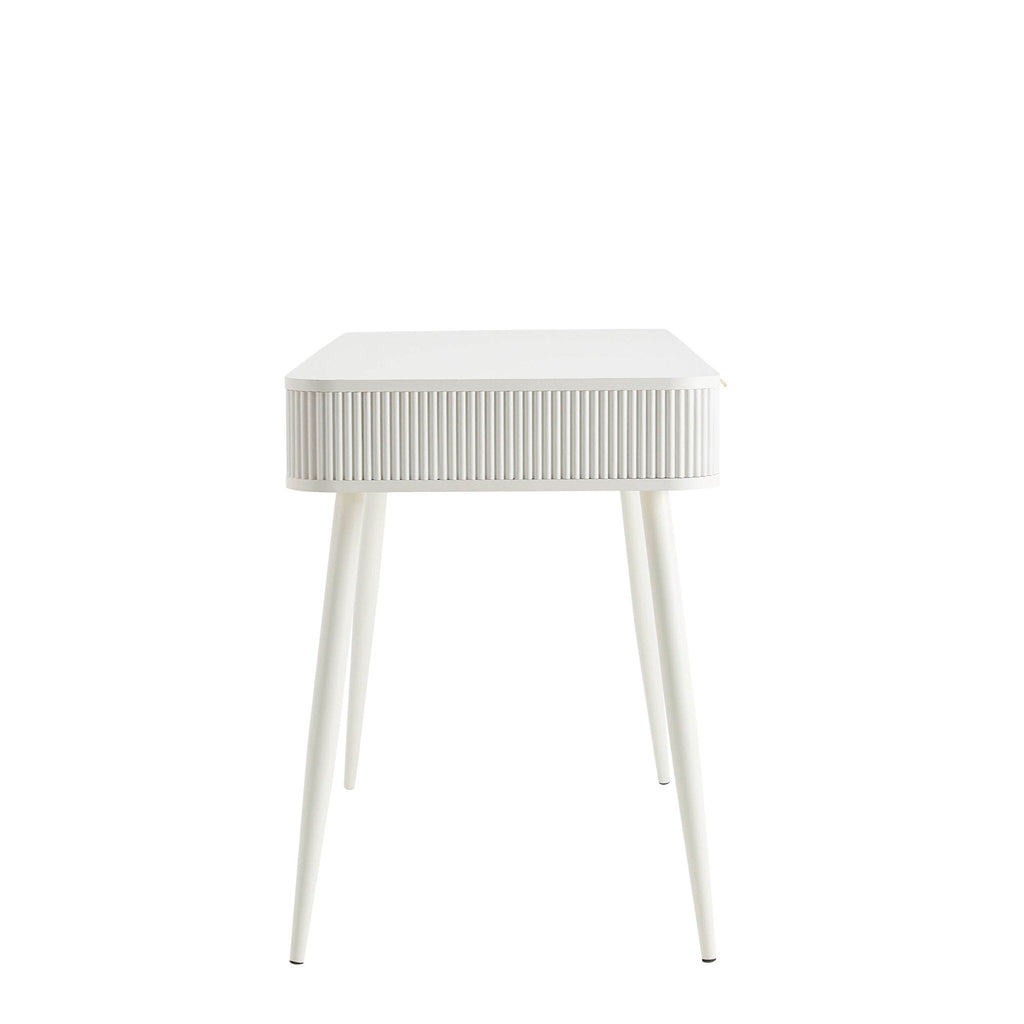 Coiffeuse Console de Rangement - Blanc Chaud