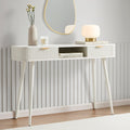 Coiffeuse Console de Rangement - Blanc Chaud