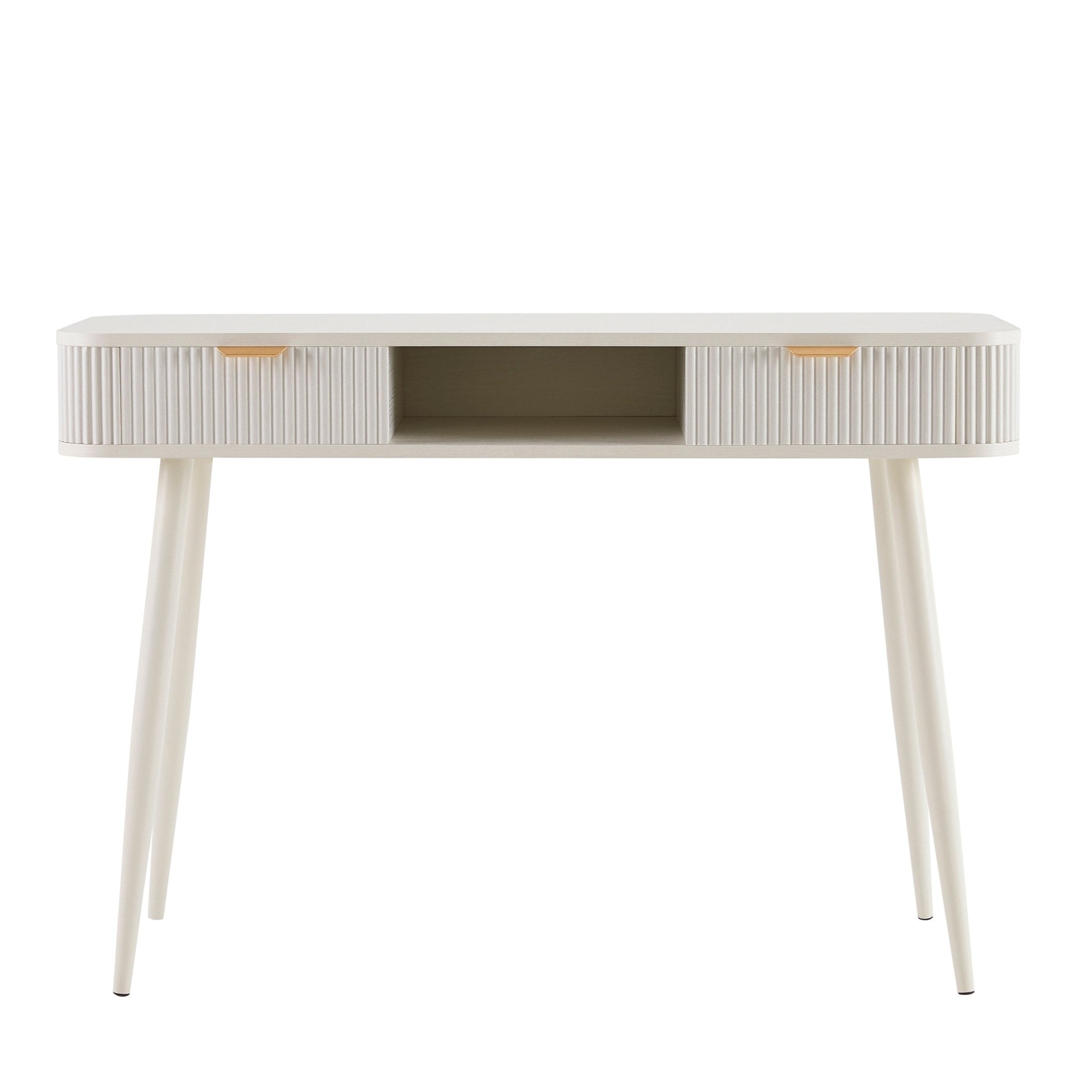 Coiffeuse Console de Rangement - Blanc Chaud