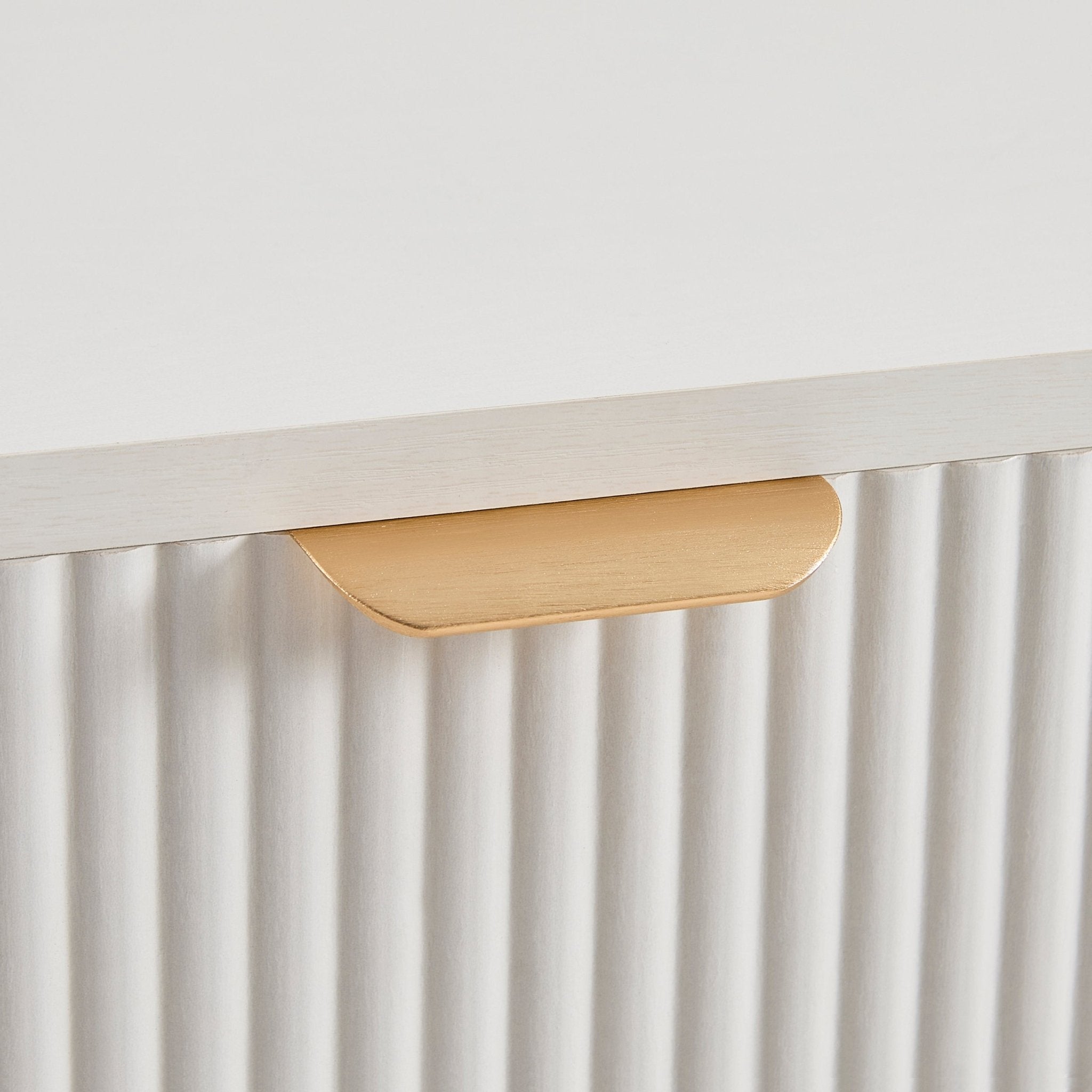 Coiffeuse Console de Rangement - Blanc Chaud