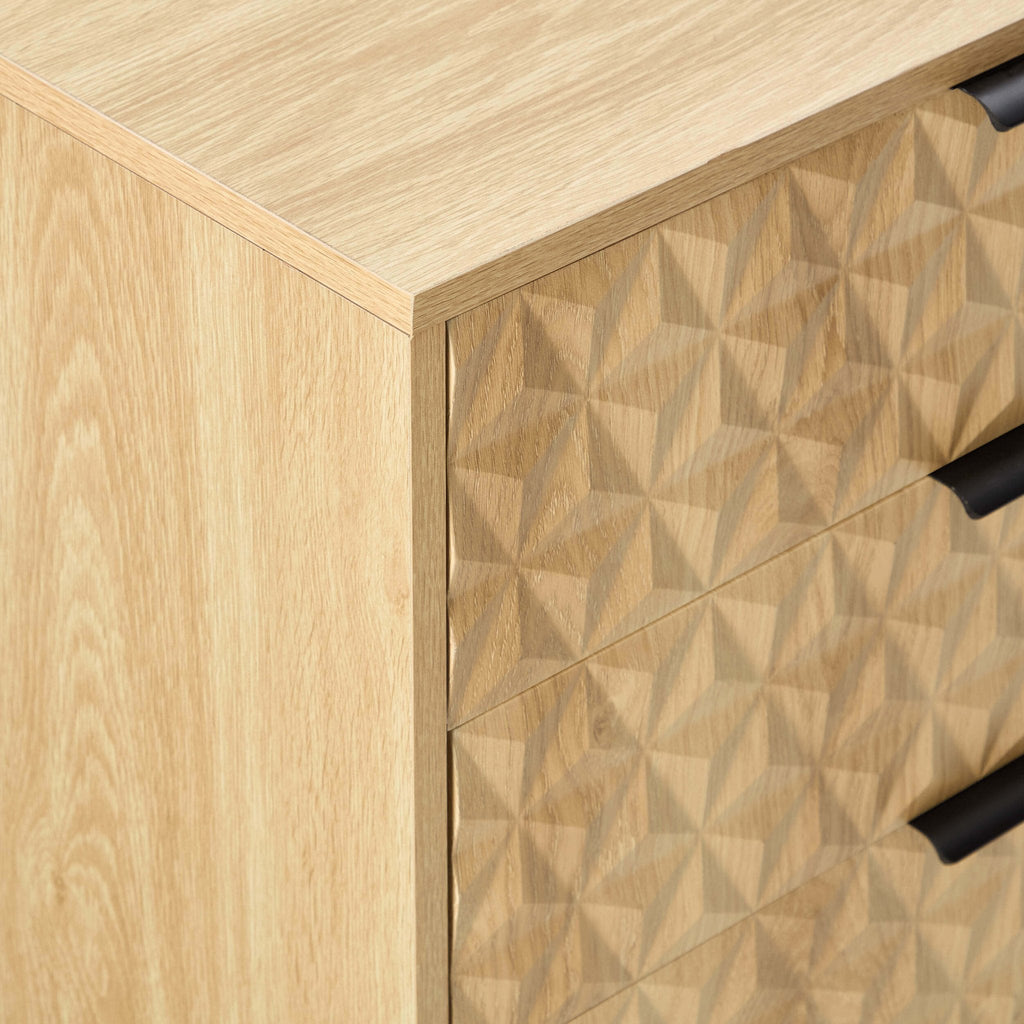 Commode à 6 tiroirs - Bois clair