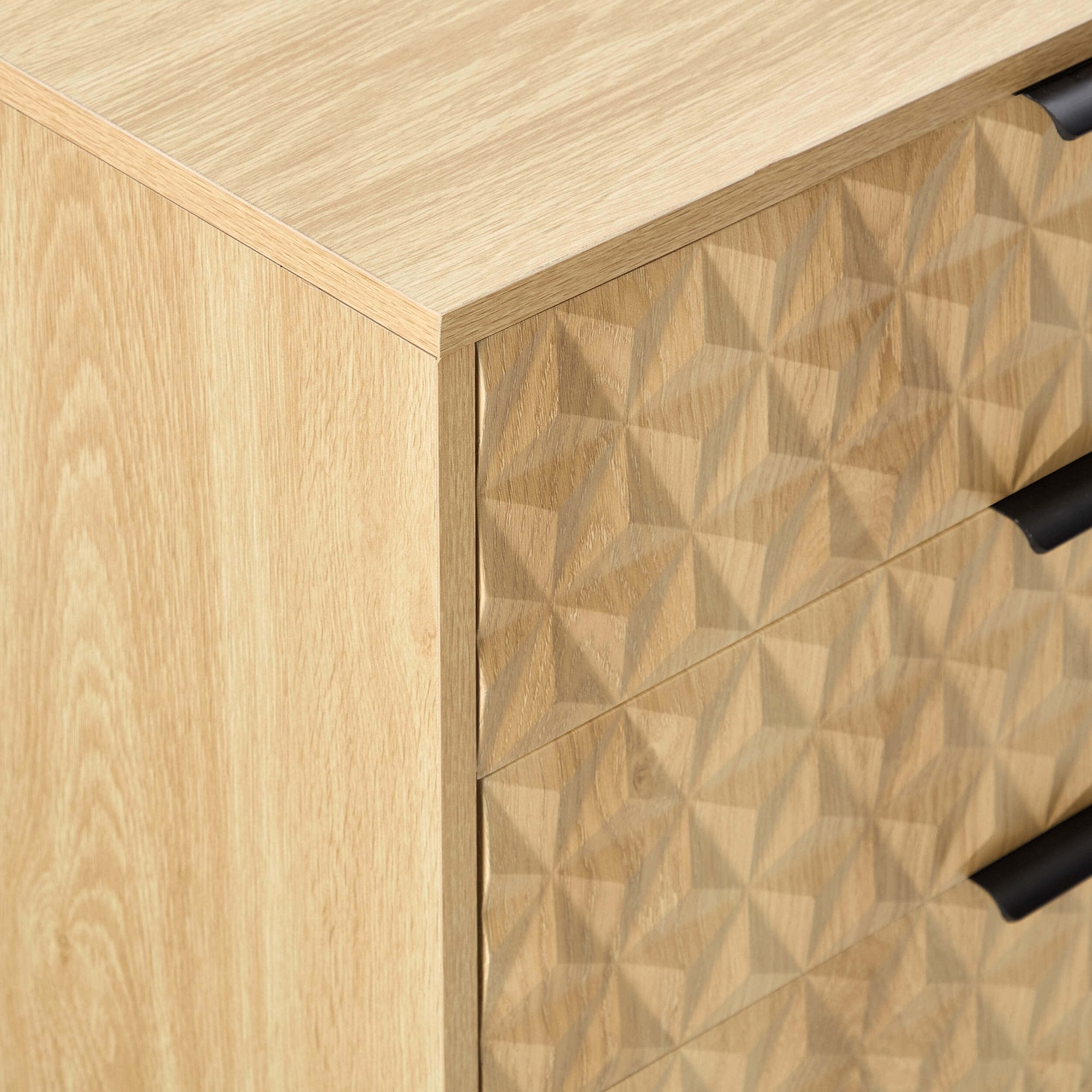 Commode à 6 tiroirs - Bois clair