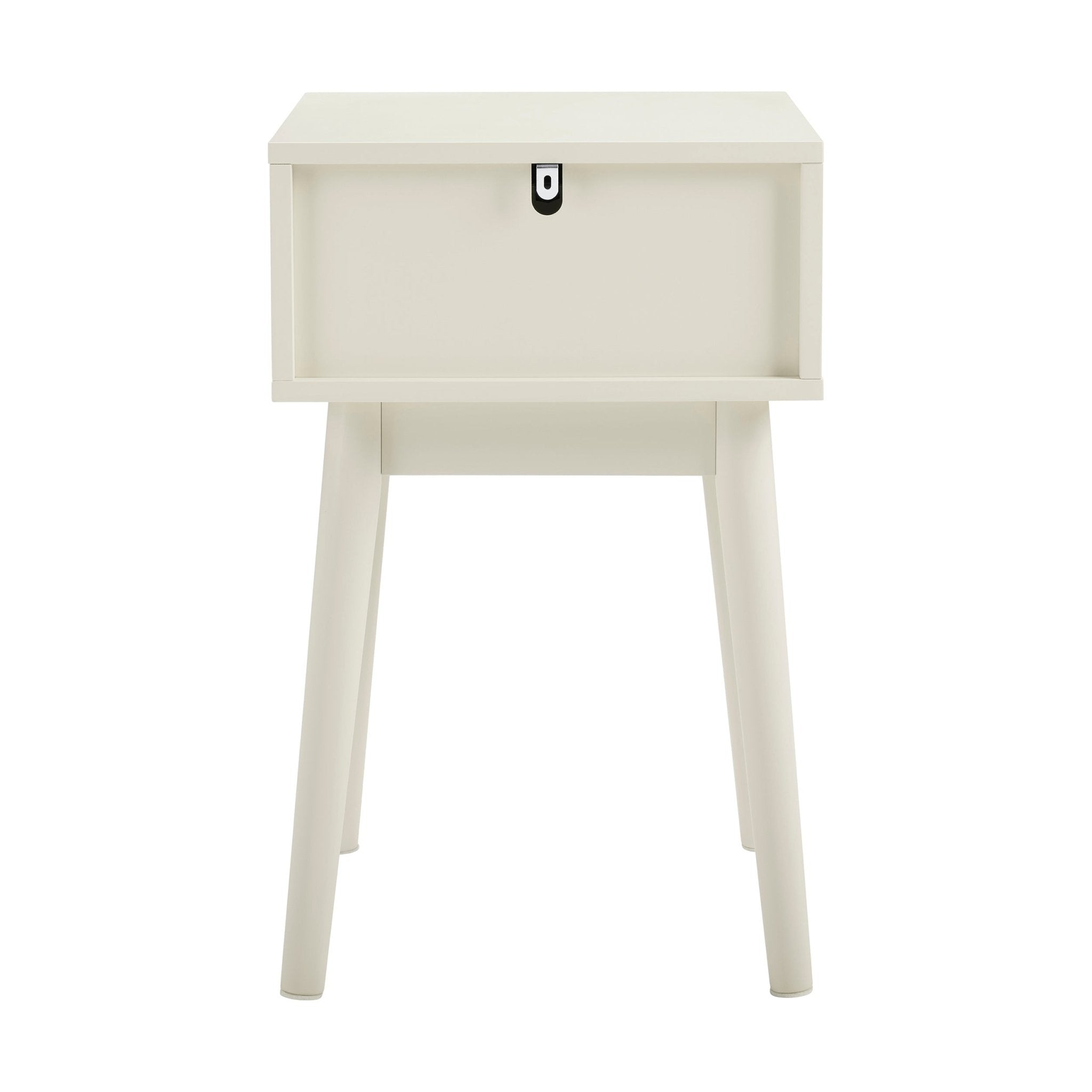 Table de chevet à 1 tiroir - Crème