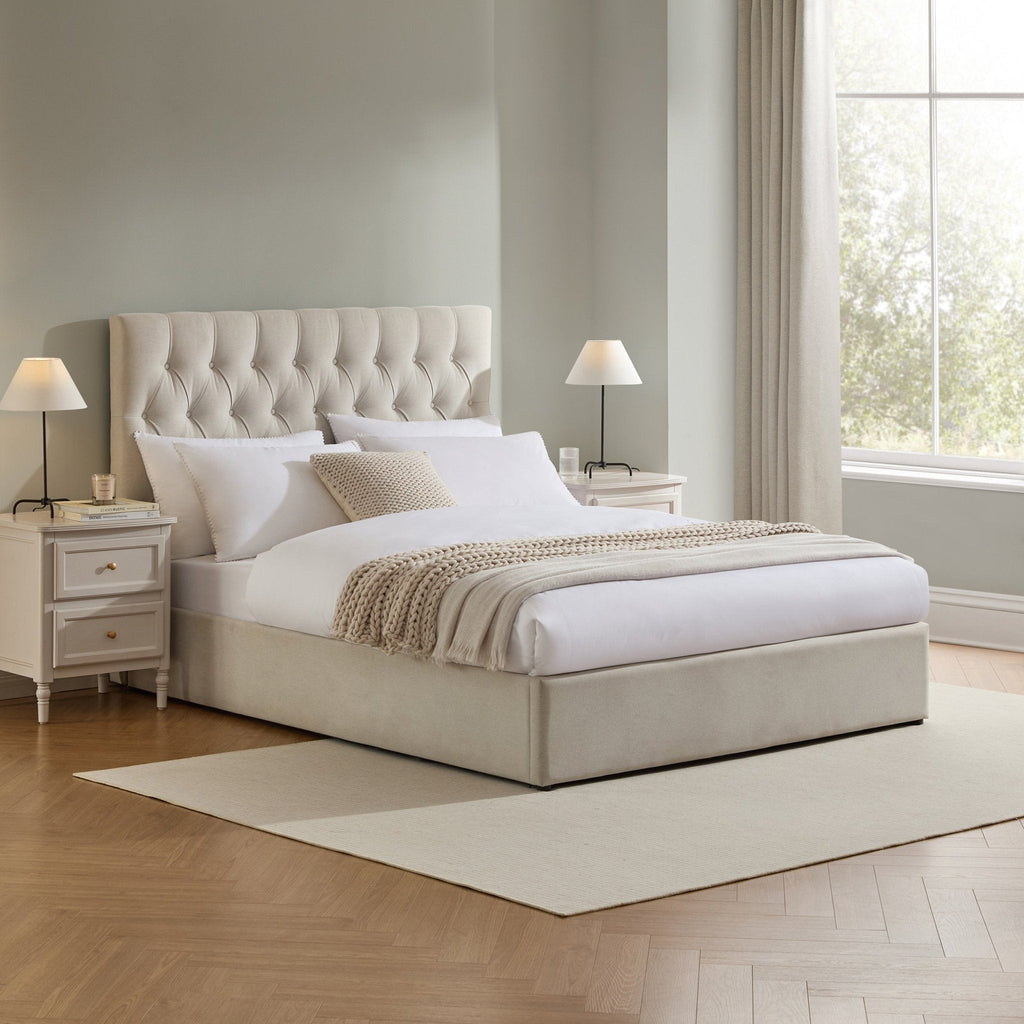 Lit coffre de rangement - Naturel