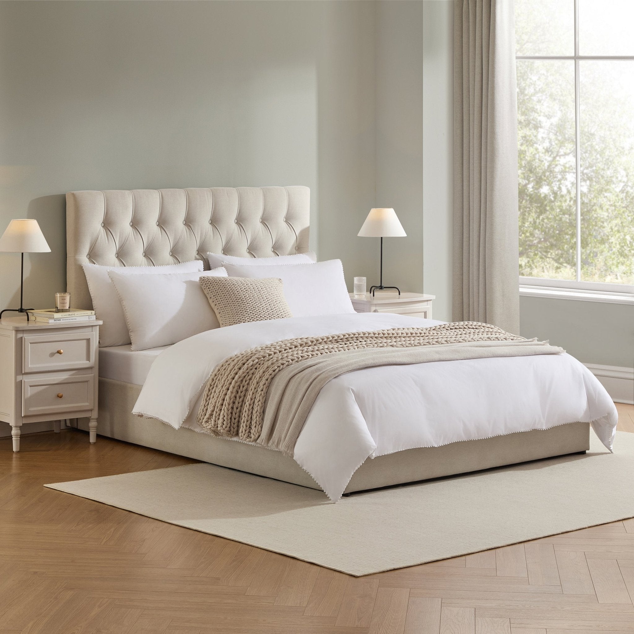 Lit coffre de rangement - Naturel