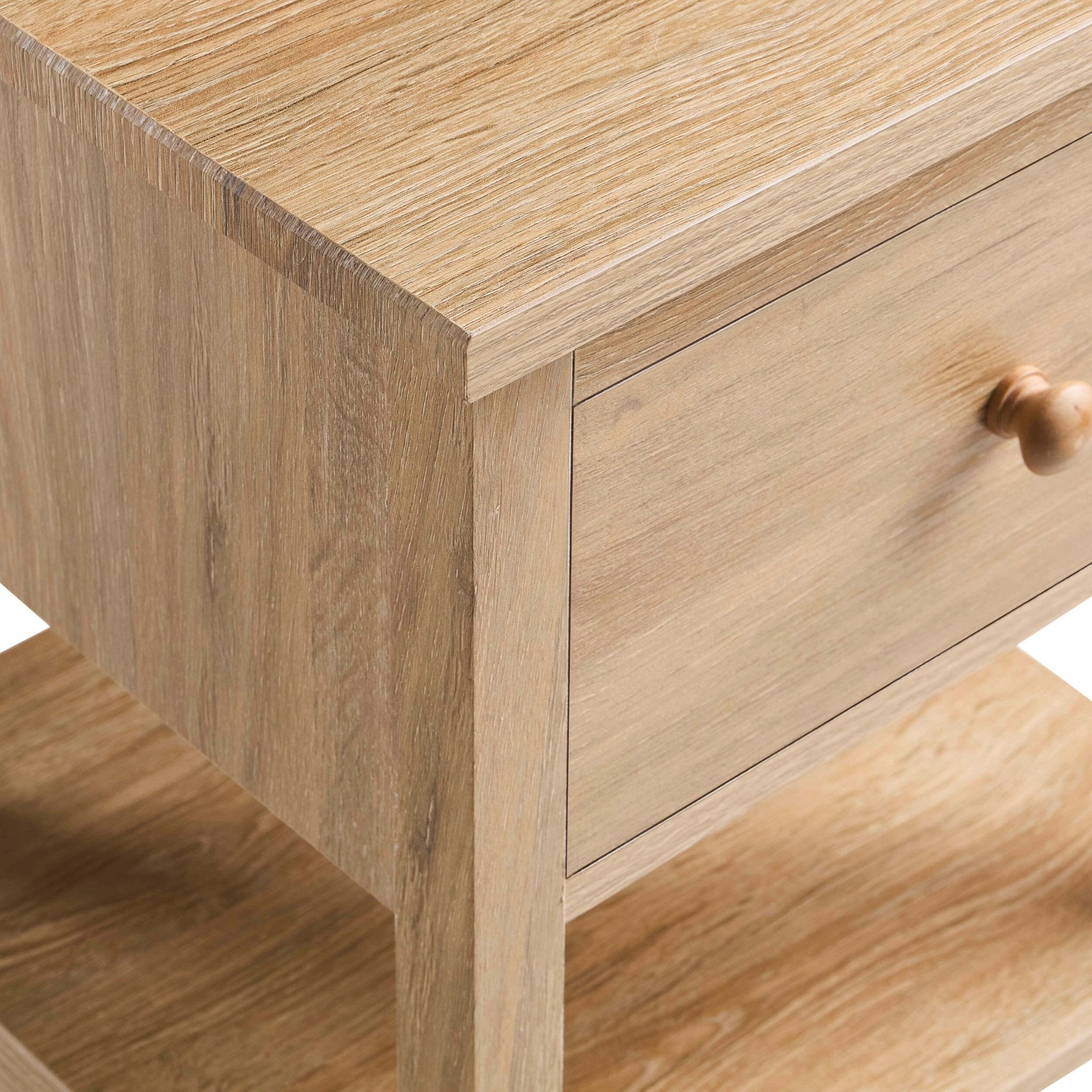 Table de chevet 1 tiroir - Bois clair