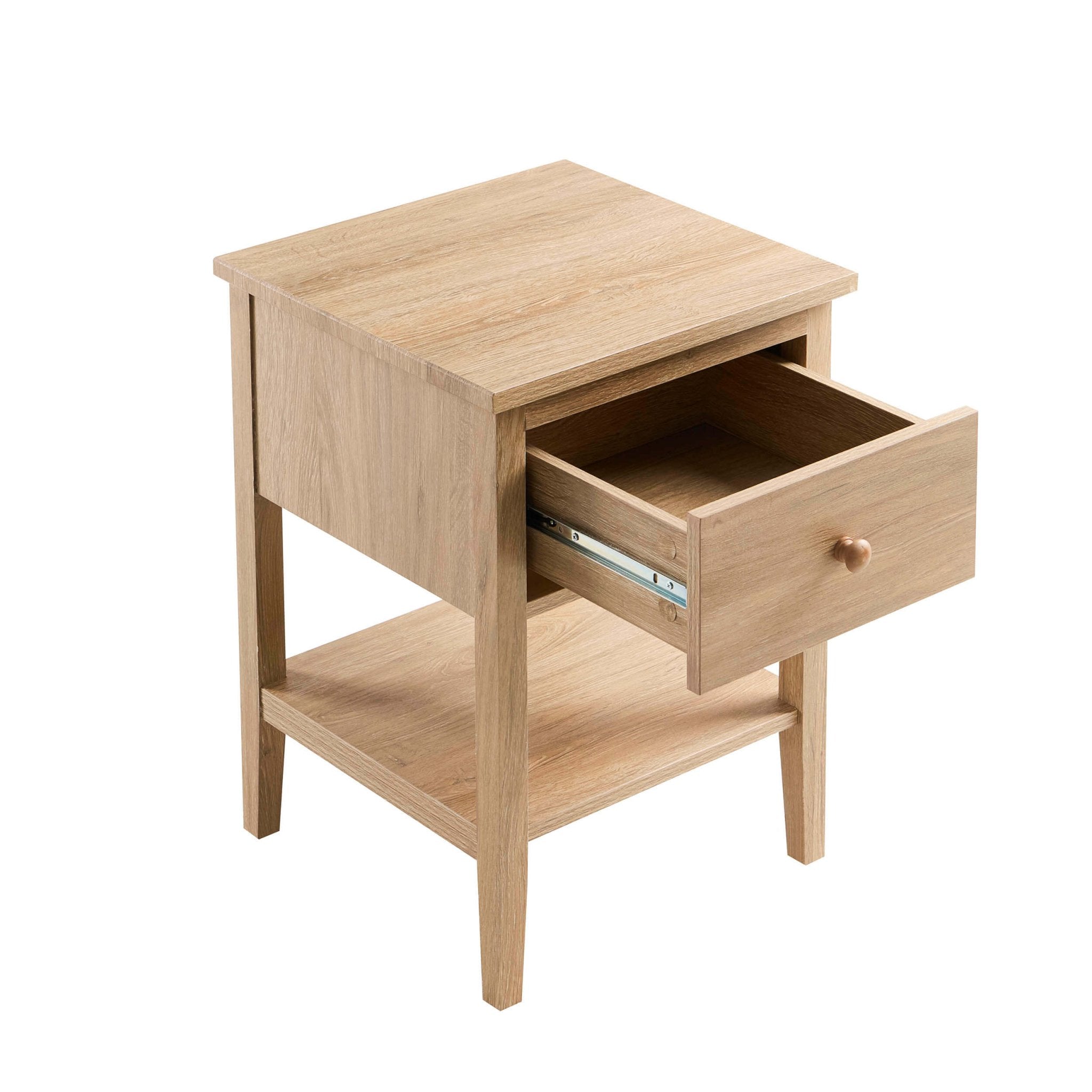 Table de chevet 1 tiroir - Bois clair