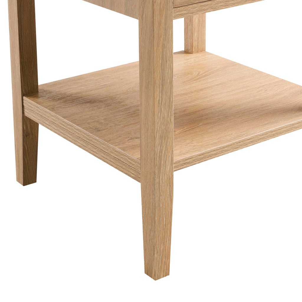 Table de chevet 1 tiroir - Bois clair