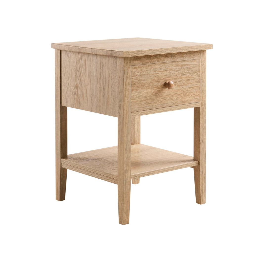 Table de chevet 1 tiroir - Bois clair