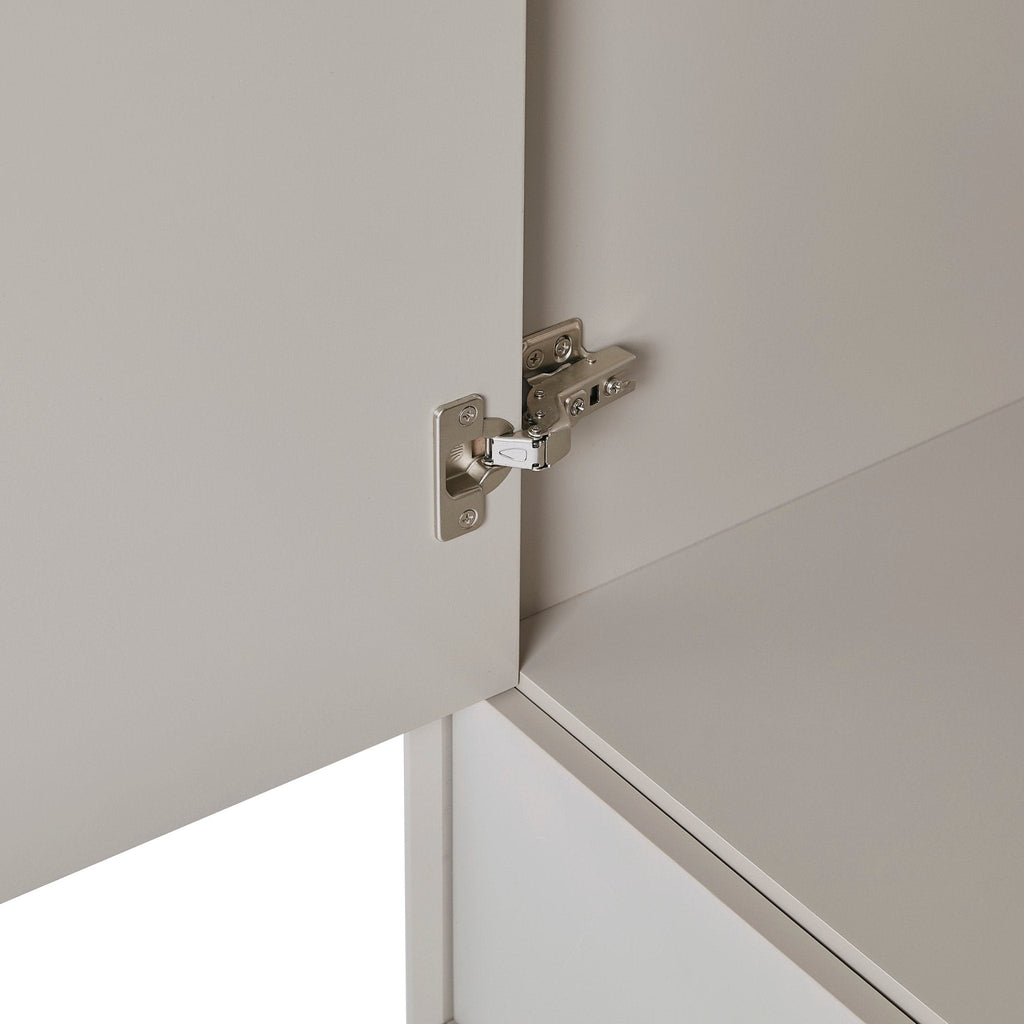 Armoire 2 Portes avec Tiroir - Taupe