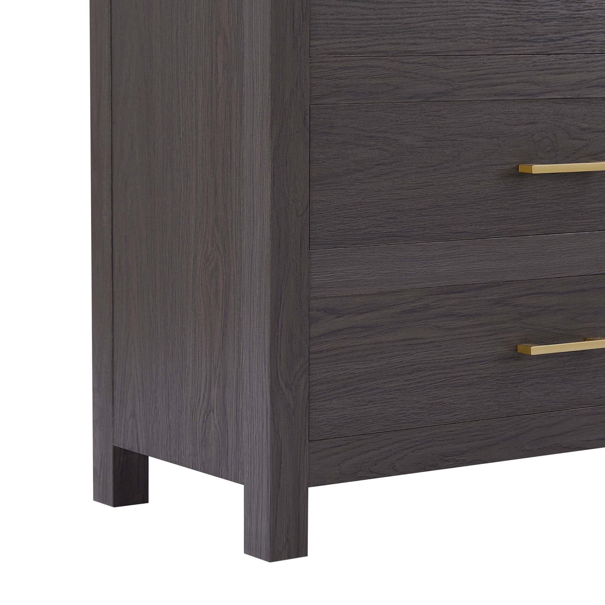 Commode 4 tiroirs - Bois foncé