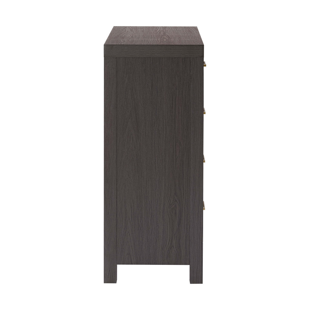 Commode 4 tiroirs - Bois foncé