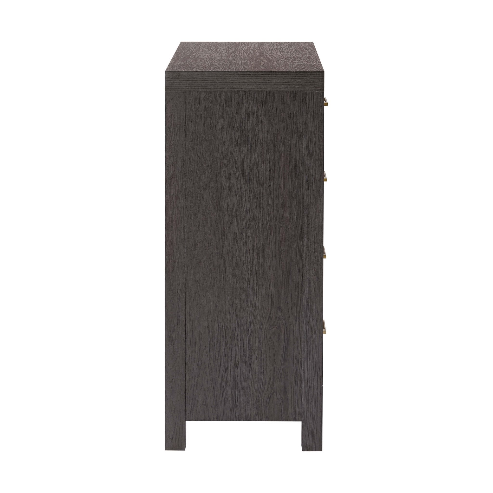 Commode 4 tiroirs - Bois foncé