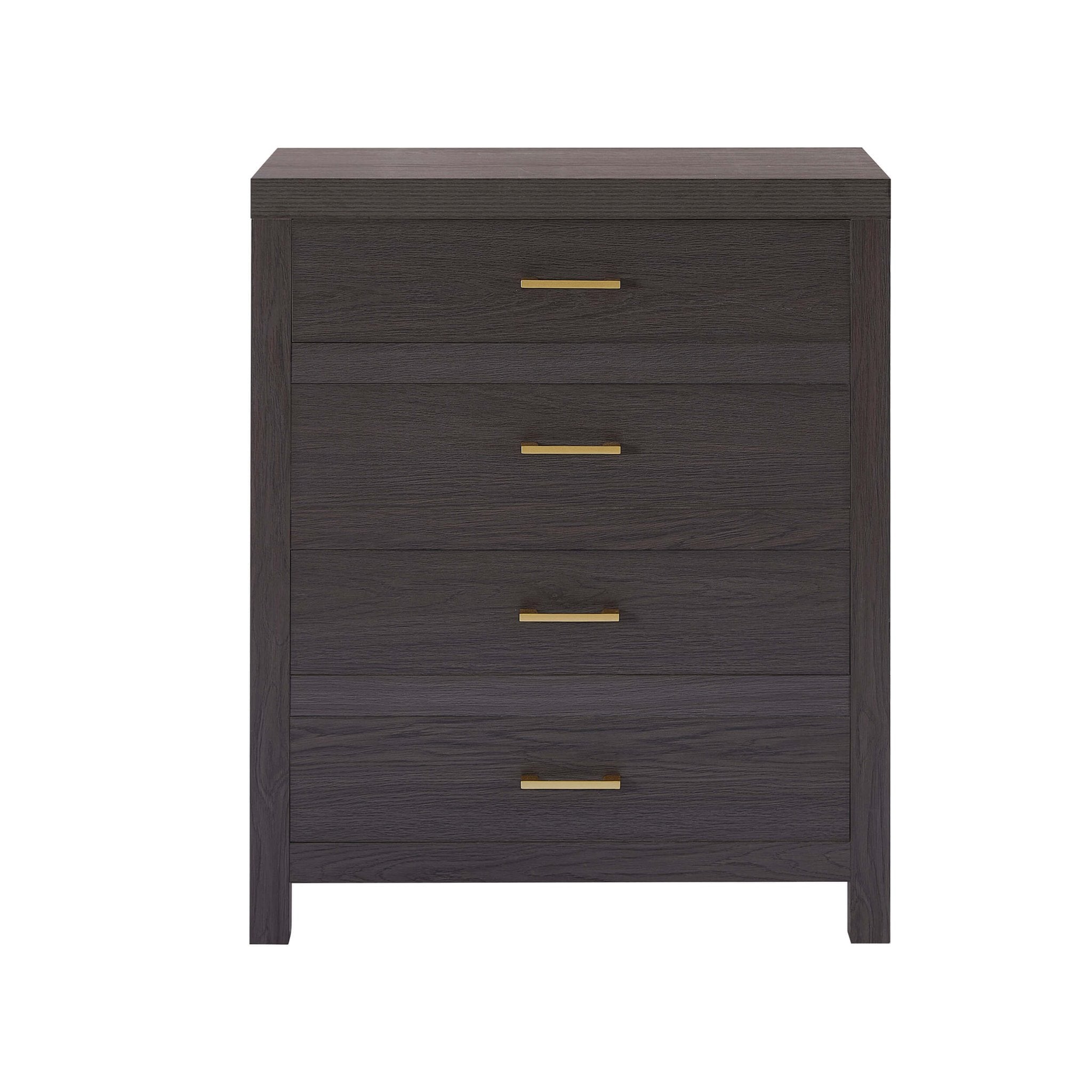 Commode 4 tiroirs - Bois foncé