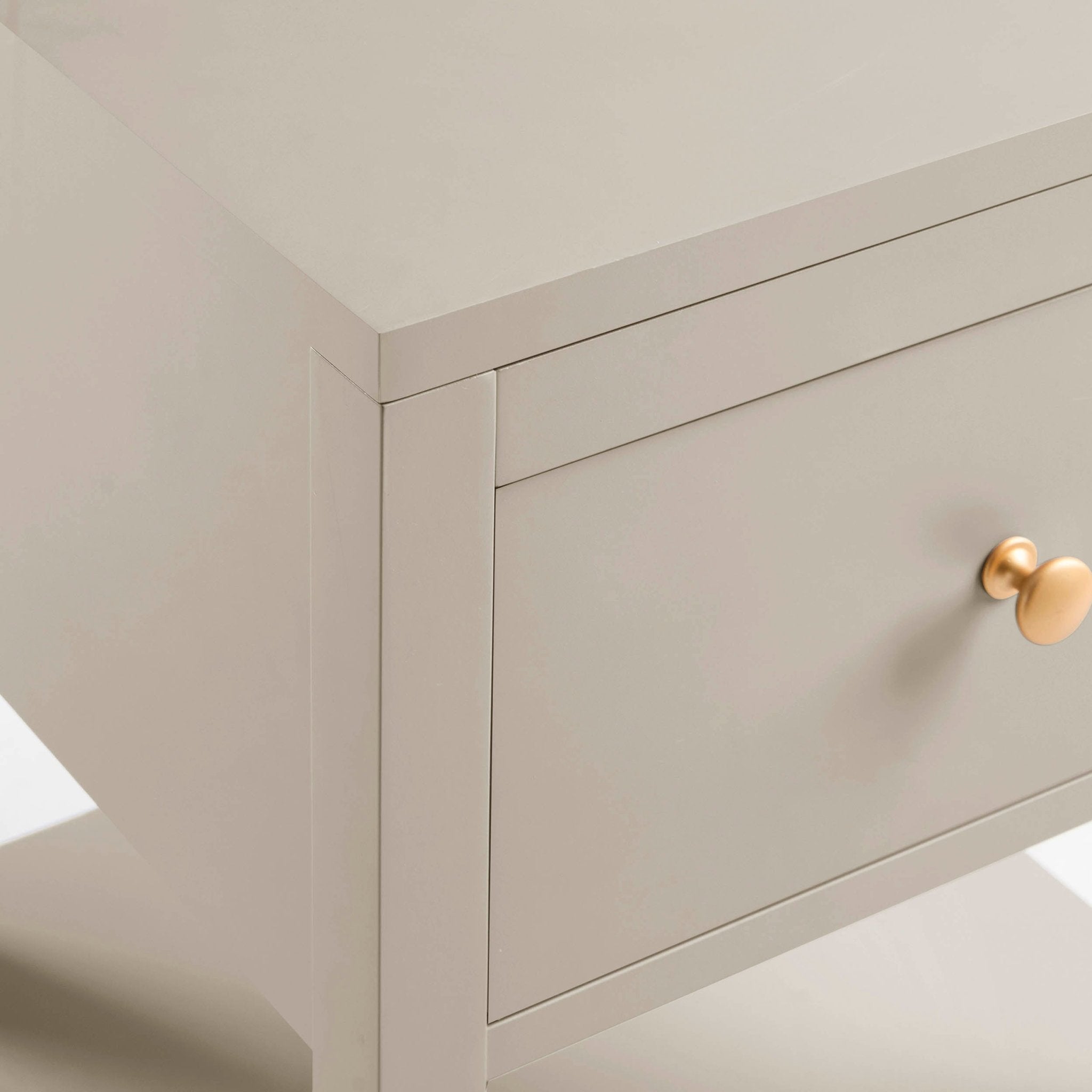 Table de chevet 1 tiroir - Taupe