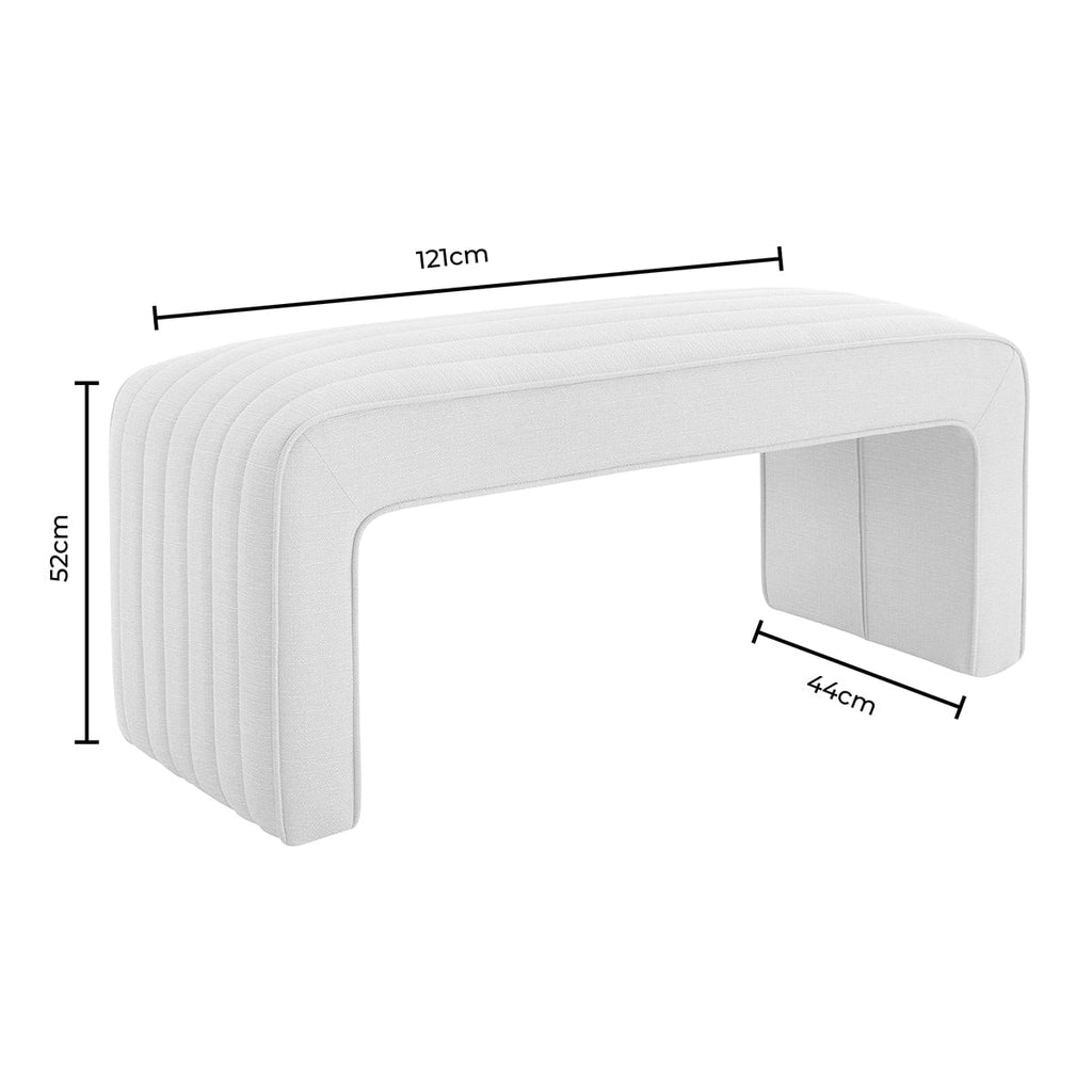 Banc à panneaux - Gris pierre