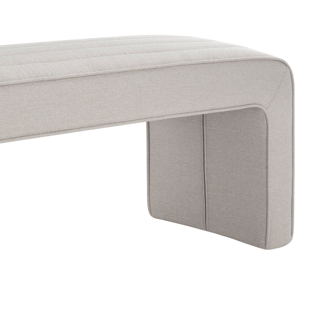 Banc à panneaux - Gris pierre