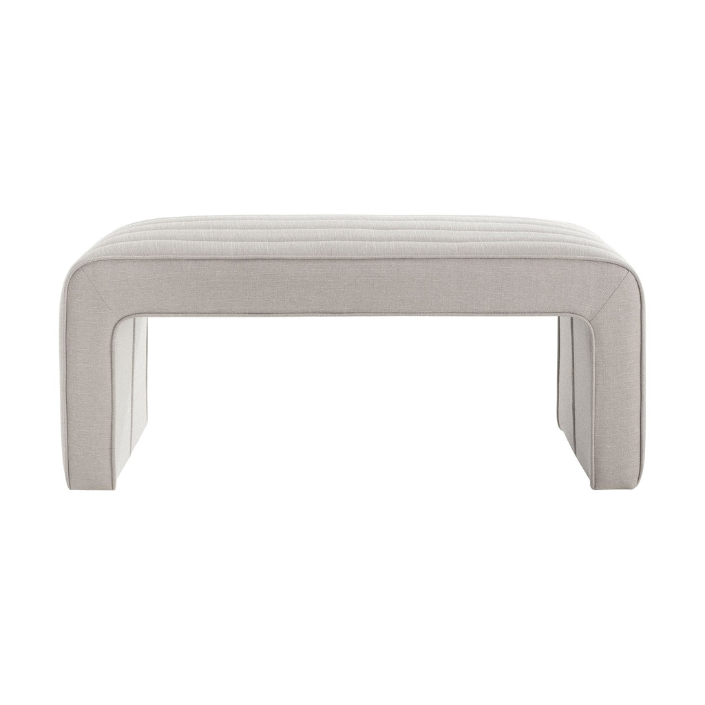 Banc à panneaux - Gris pierre